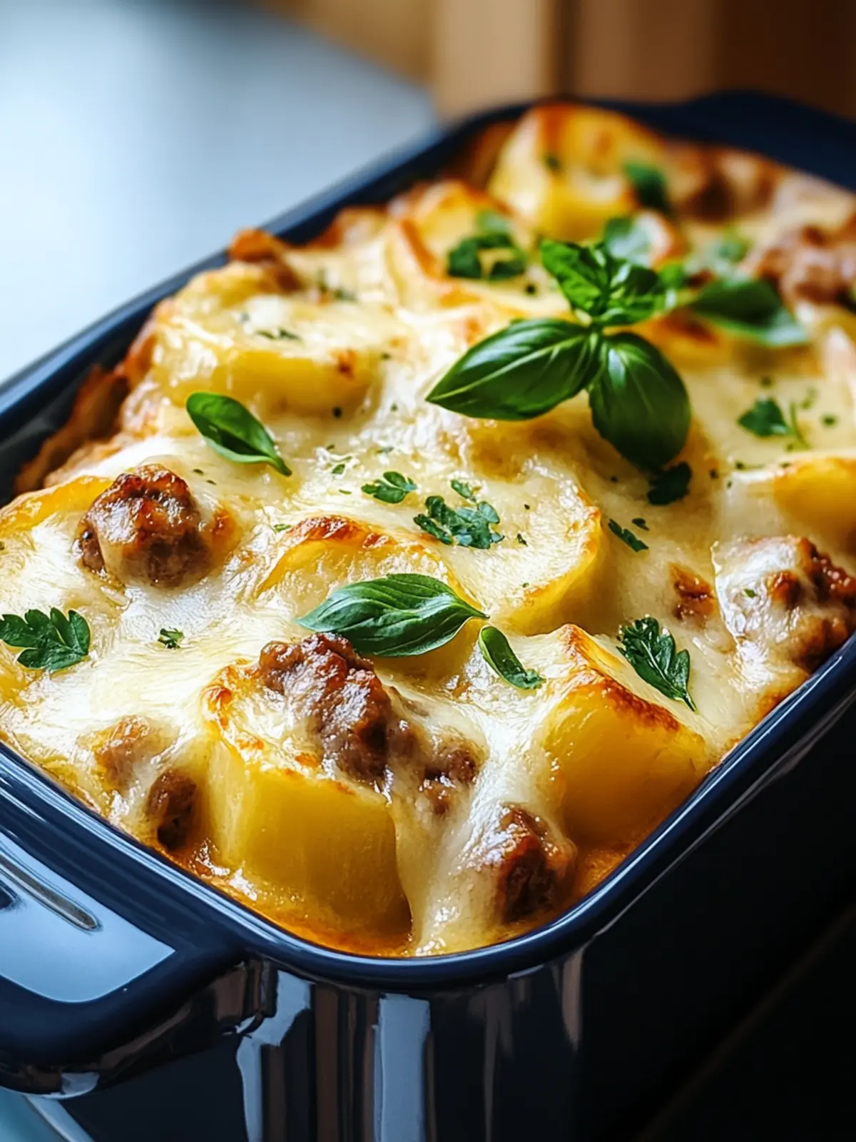 Rouladentopf aus dem Backofen