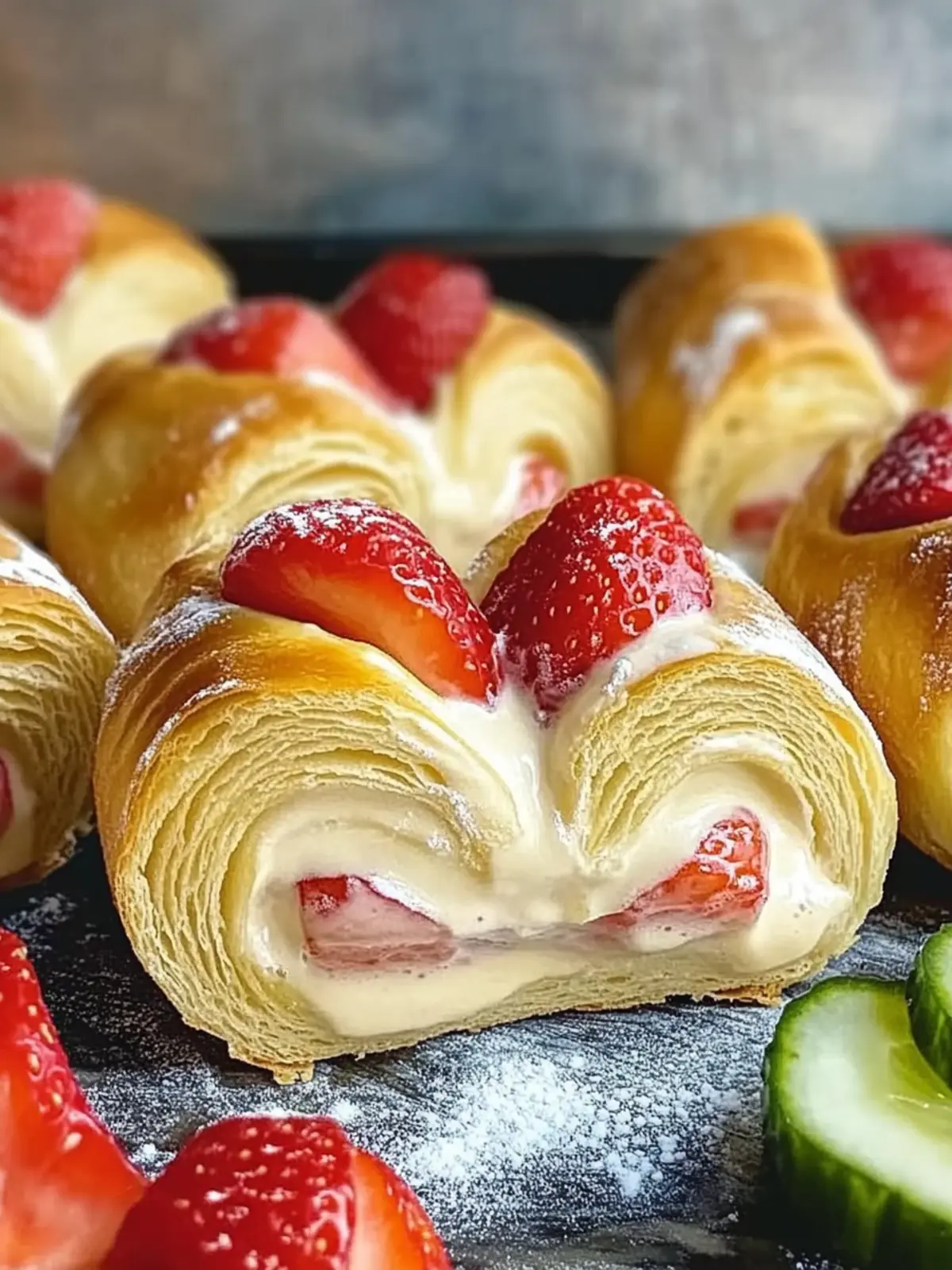 Sweet Strawberry Cheesecake Rolls Simple Recipe