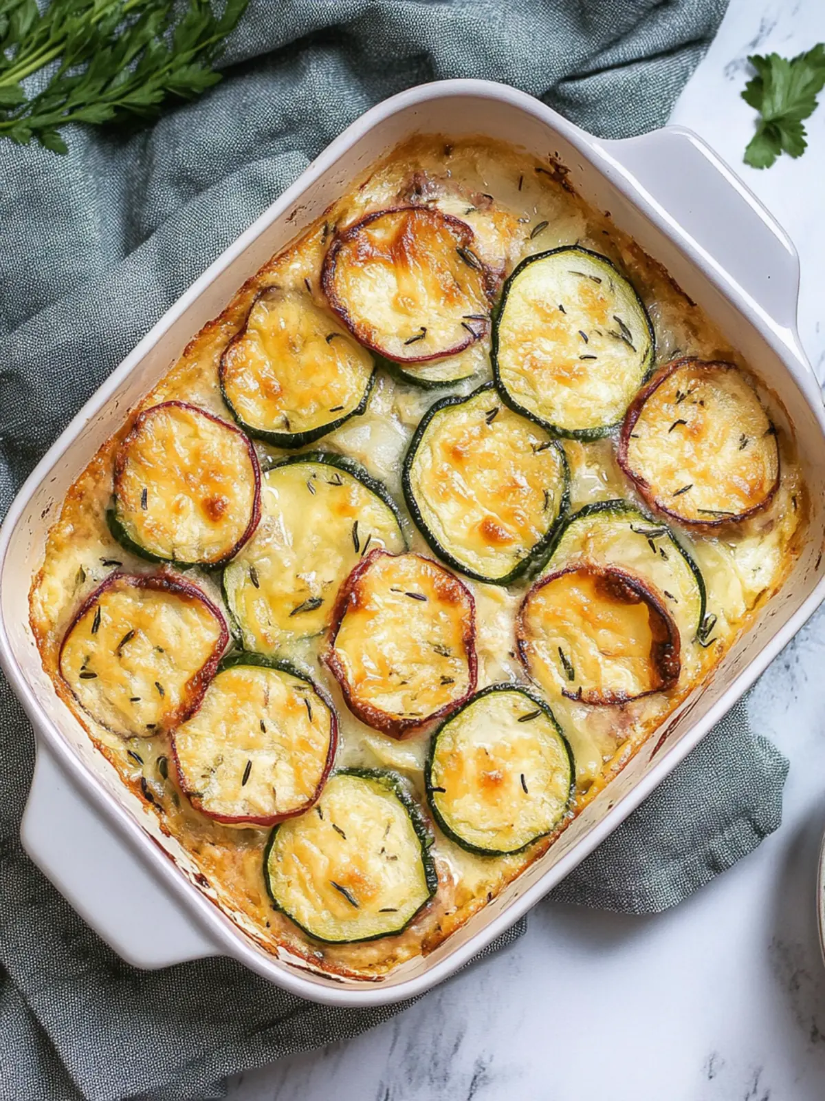 Einfacher Zucchiniauflauf