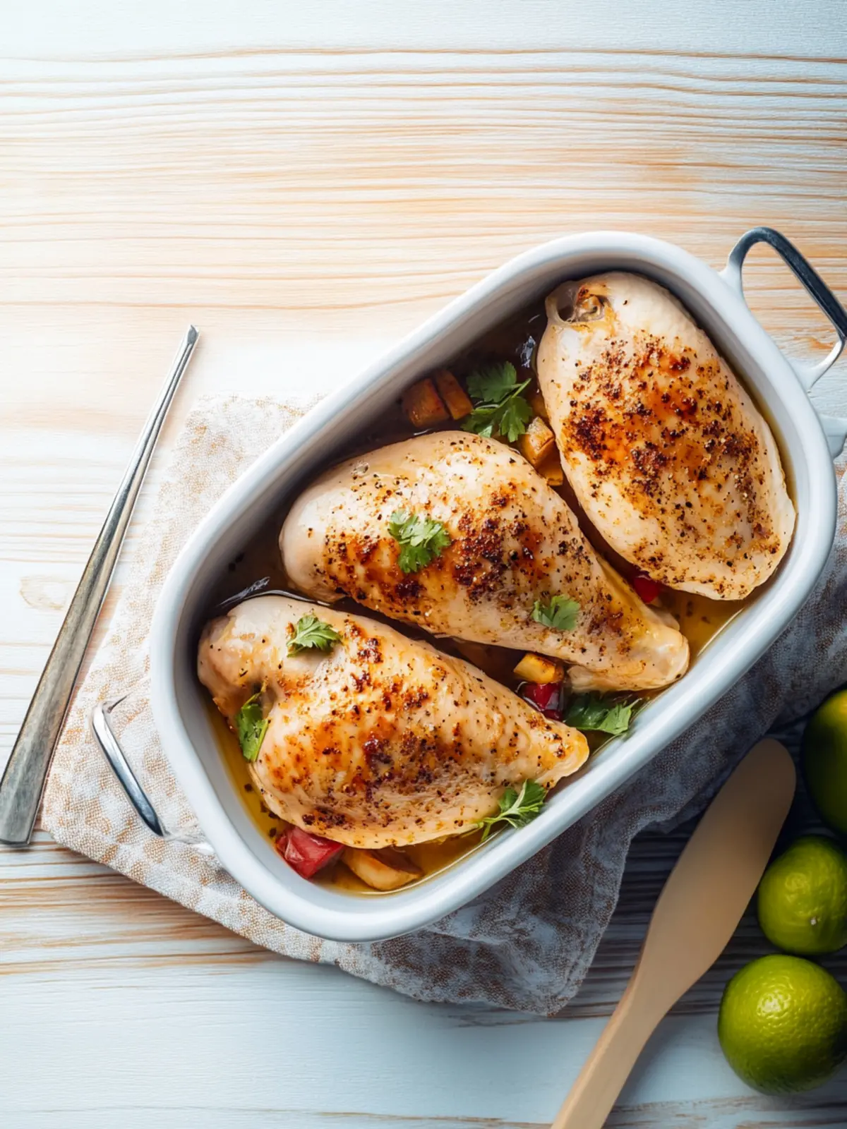 Bio-Hähnchenbrust im Backofen