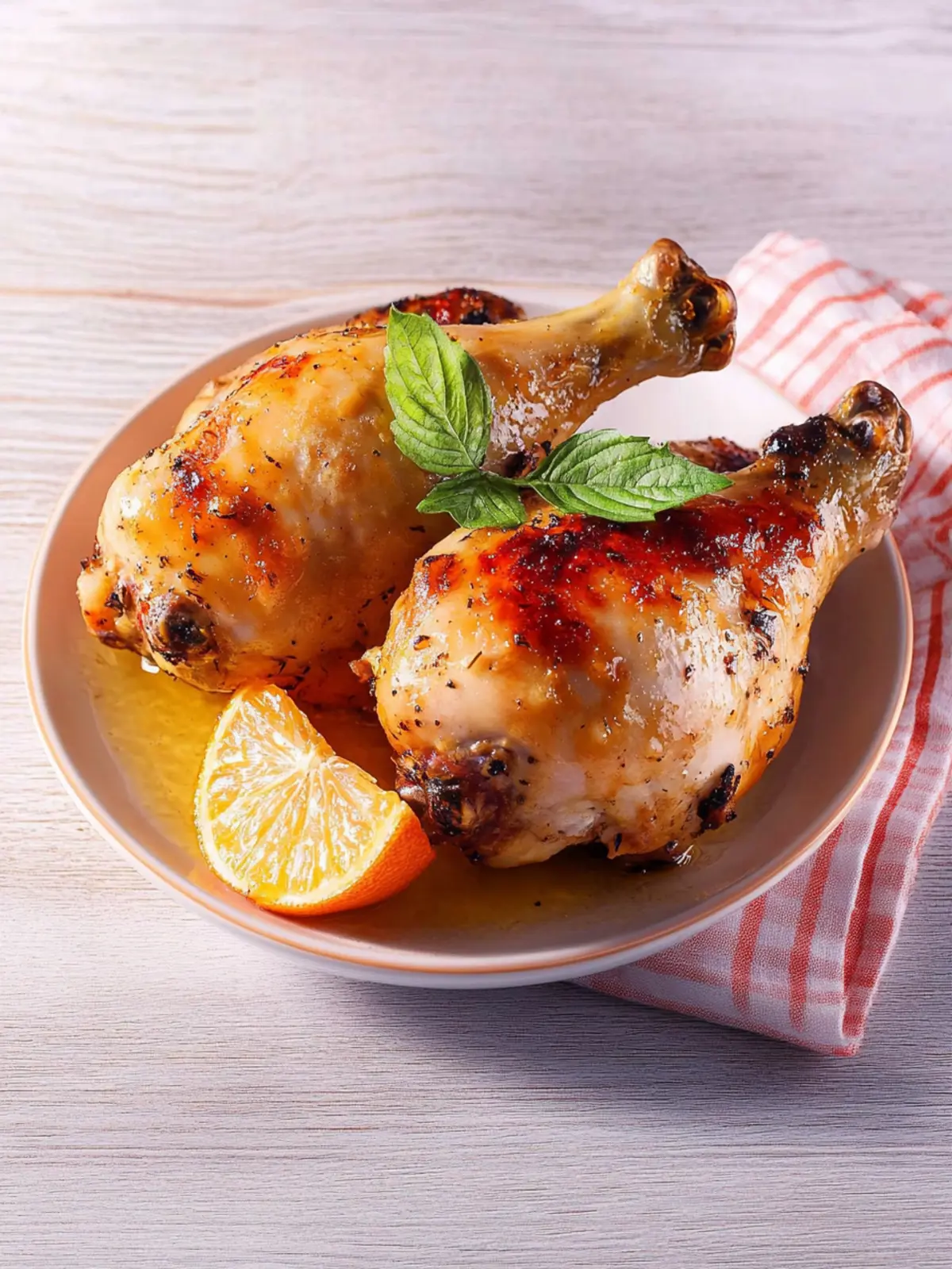 Crispy chicken legs from the oven