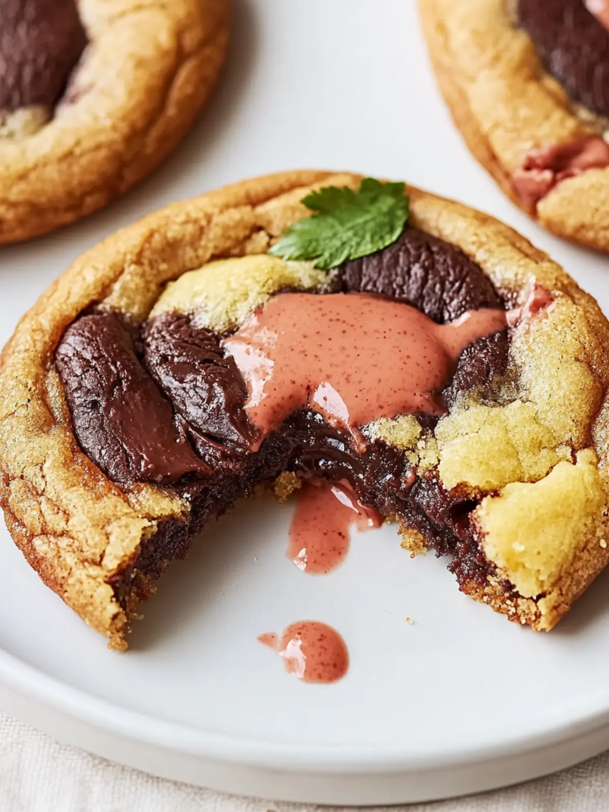 Marmorierte Schokoladenstückchen-Kekse