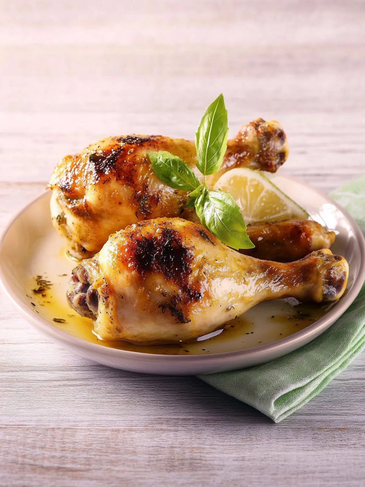 Crispy chicken legs from the oven