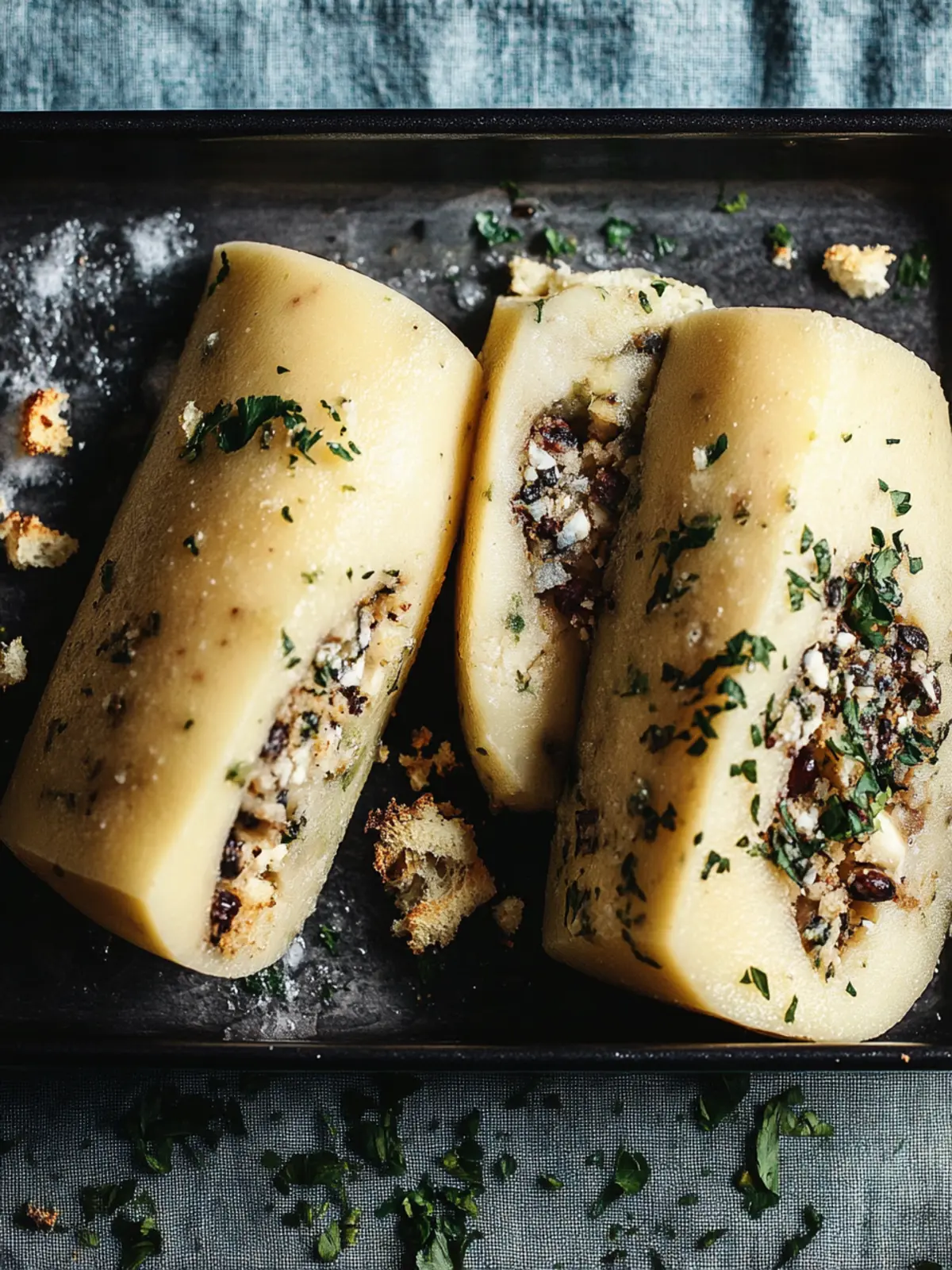Kartoffelrolle mit Champignons