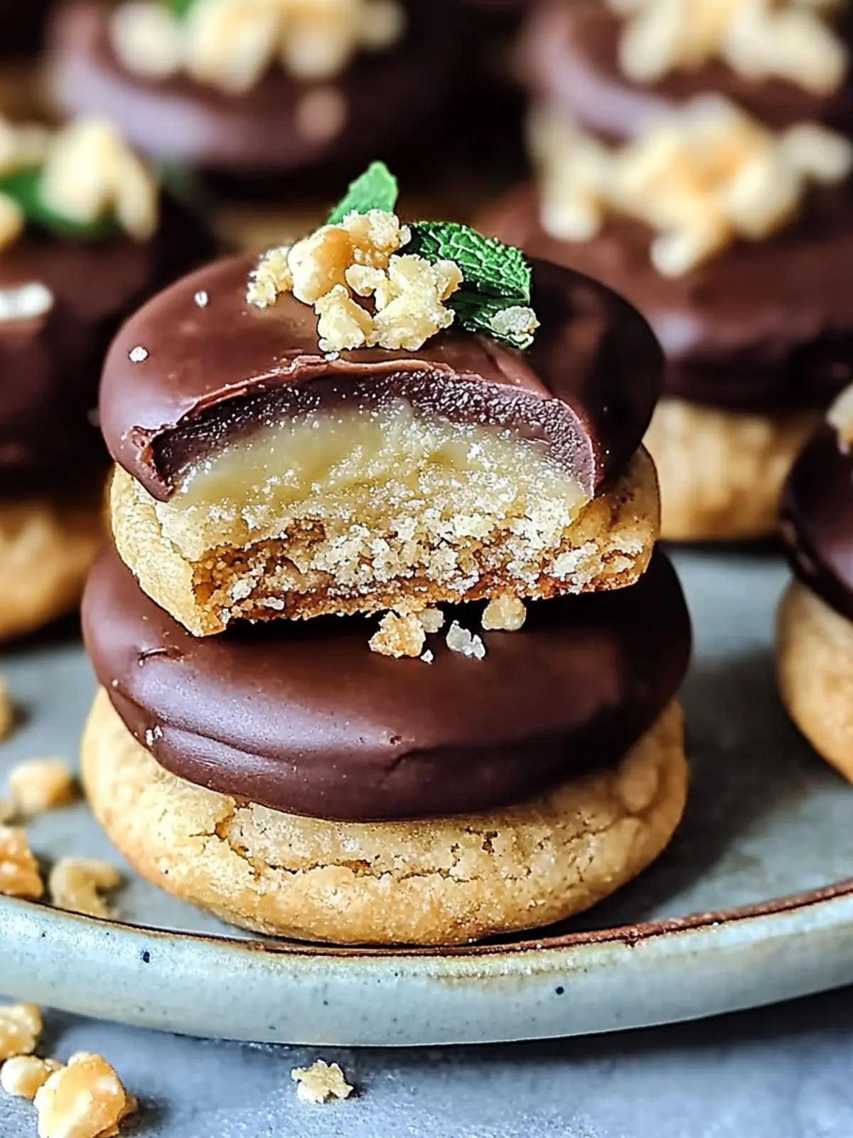 Beste Nougat-Plätzchen