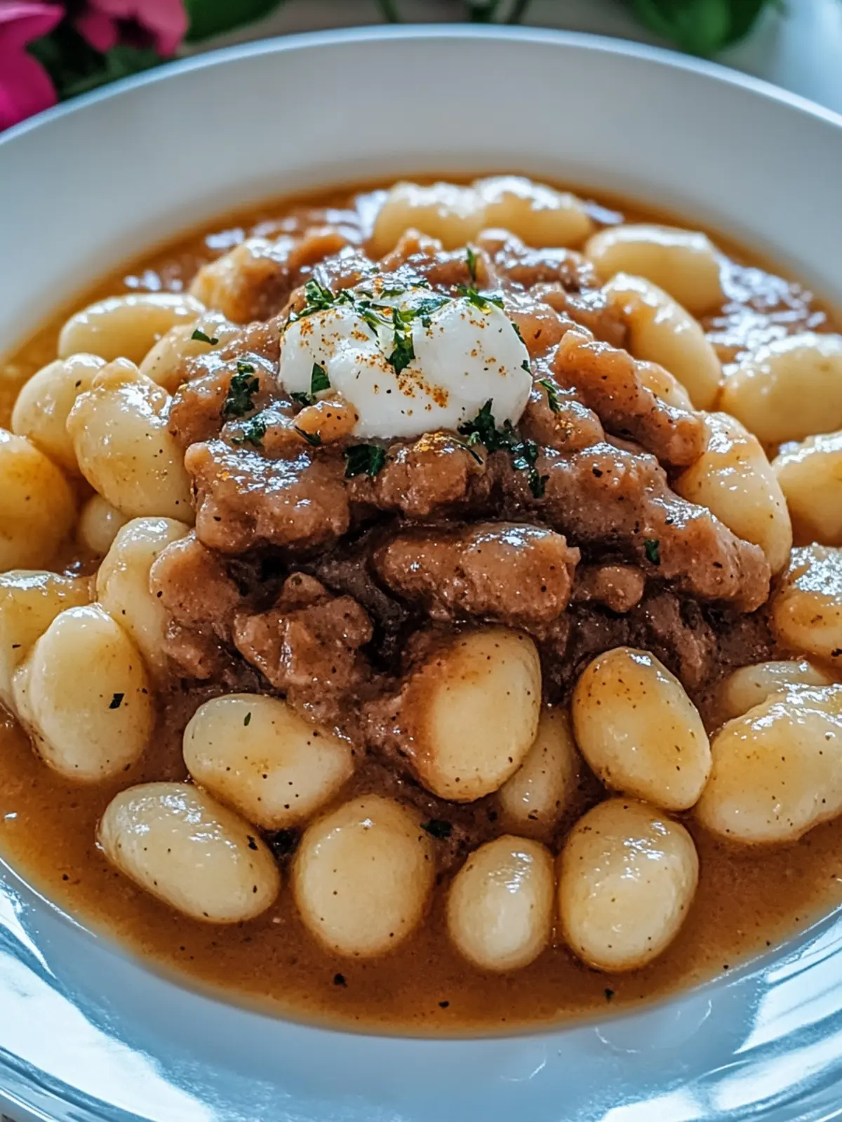 Gnocchi-Gulasch