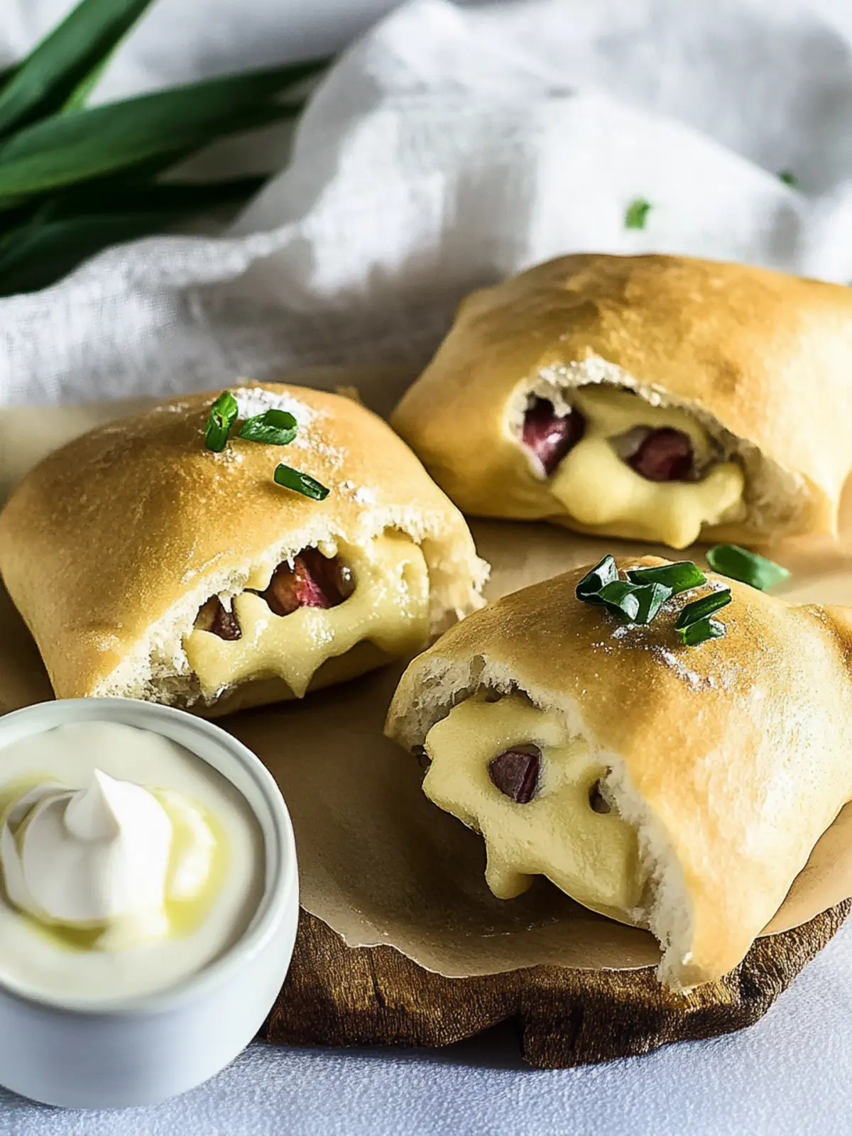 Handbrot mit zwei Füllungen