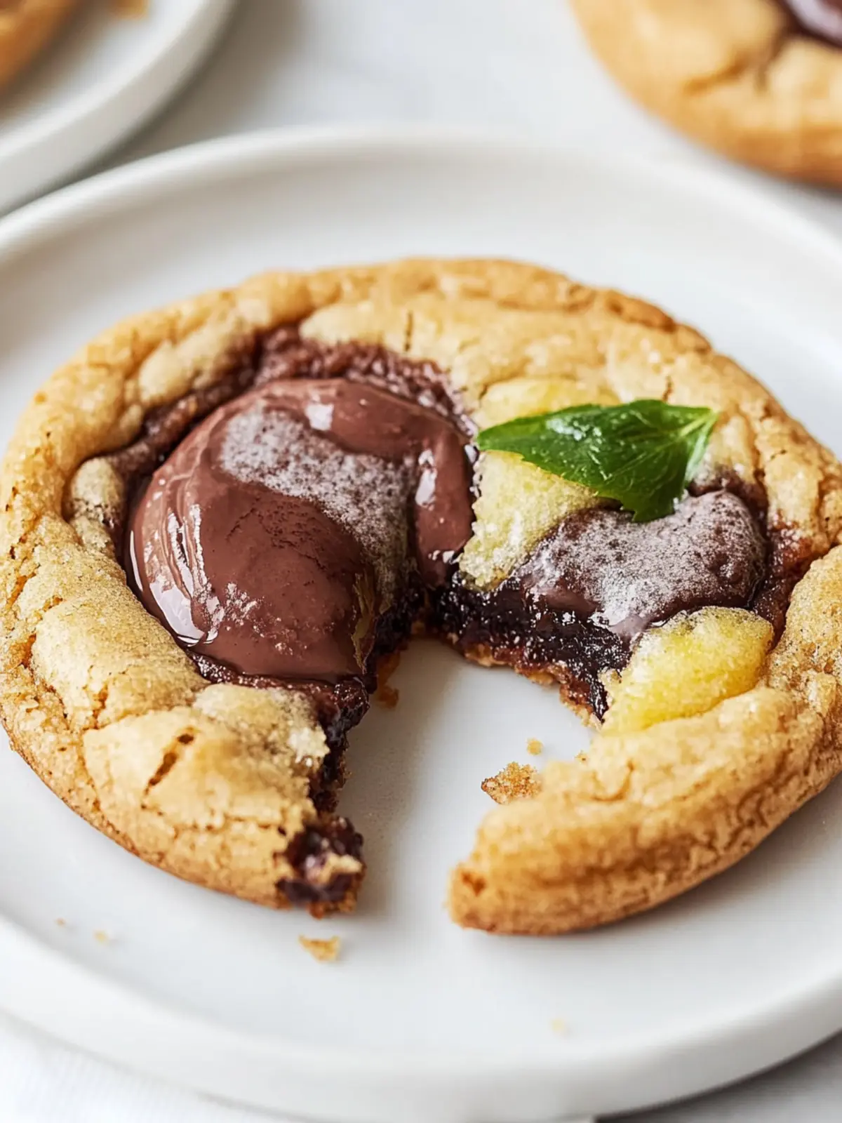 Marmorierte Schokoladenstückchen-Kekse