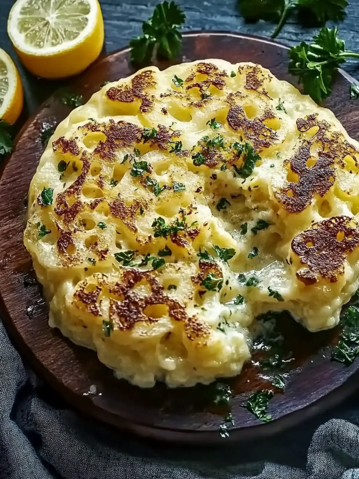 Überbackener Spitzkohl mit cremiger Sauce