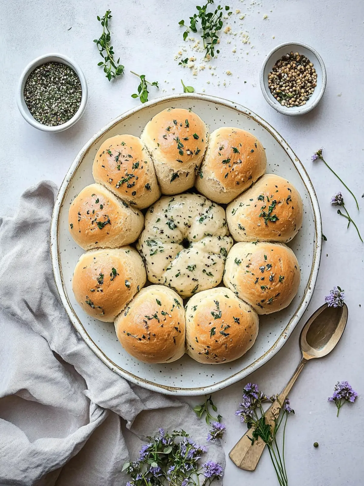 Vegane Knoblauch-Teilchen