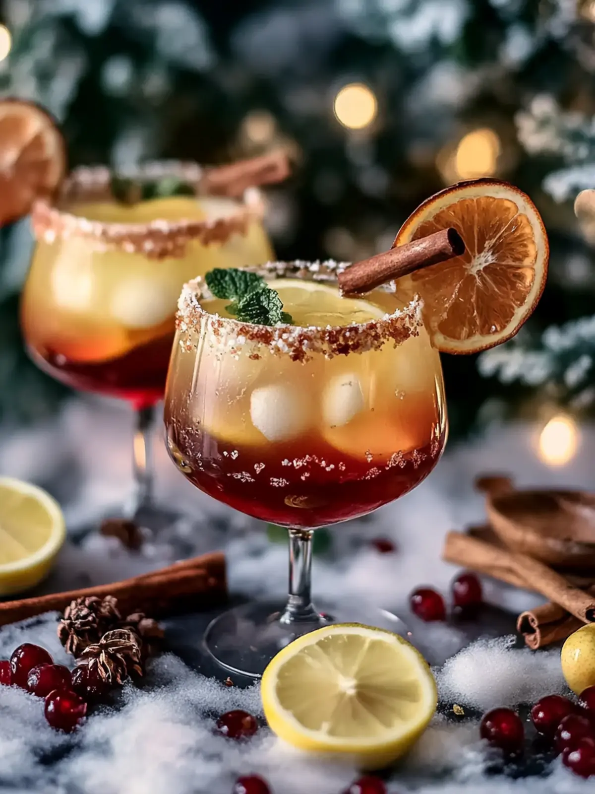 Alkoholfreier Gewürz-Weihnachts-Margarita
