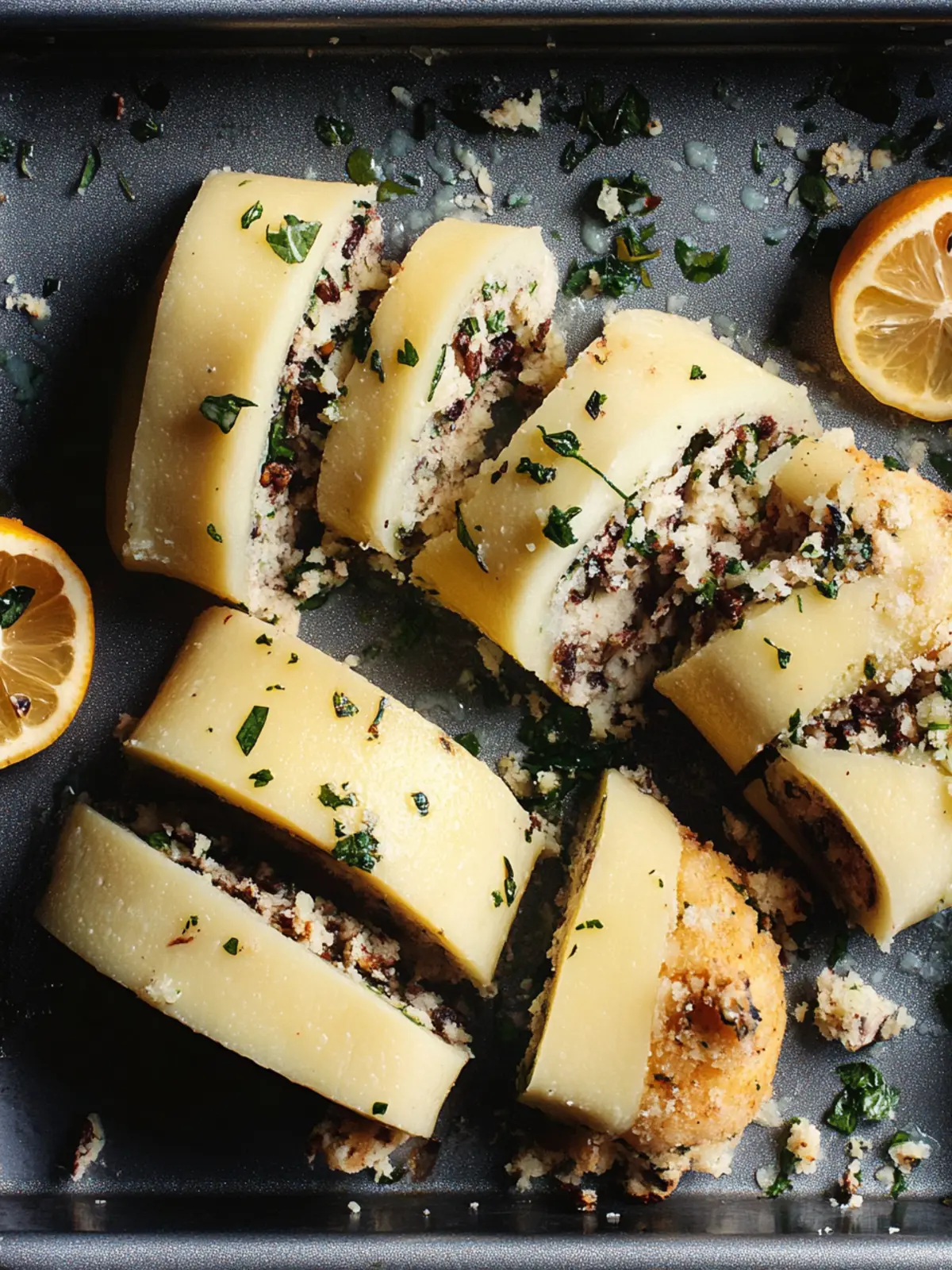 Kartoffelrolle mit Champignons
