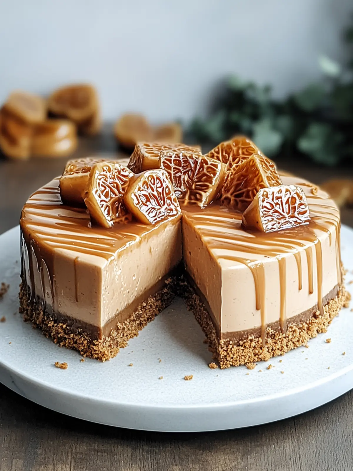 Spekulatius Karamell Käsekuchen