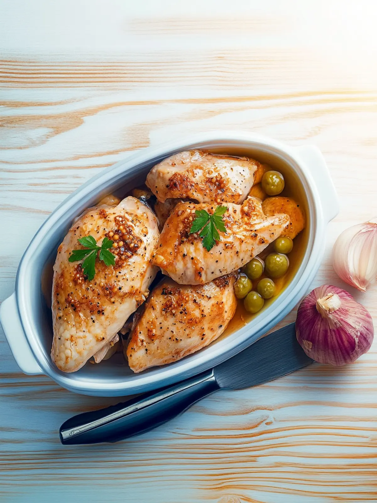 Bio-Hähnchenbrust im Backofen