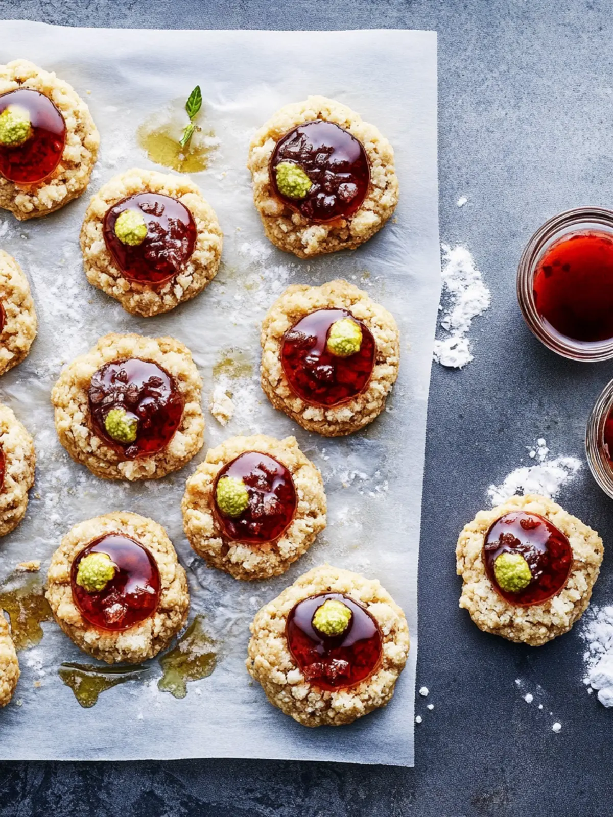 Daumenabdrücke mit Dulce de Leche, Nutella oder Marmelade