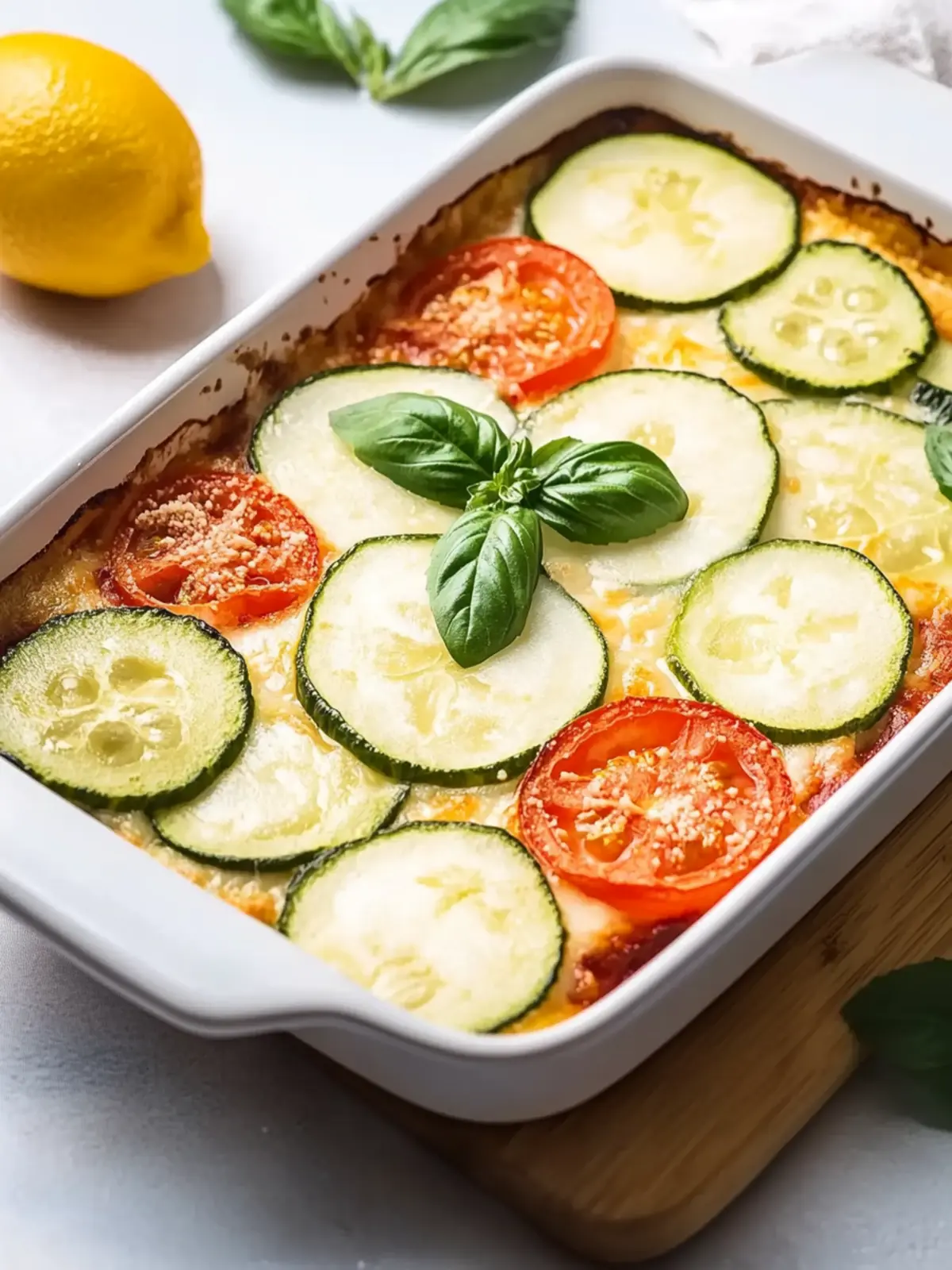 Tomaten-Zucchini-Auflauf mit Mozzarella