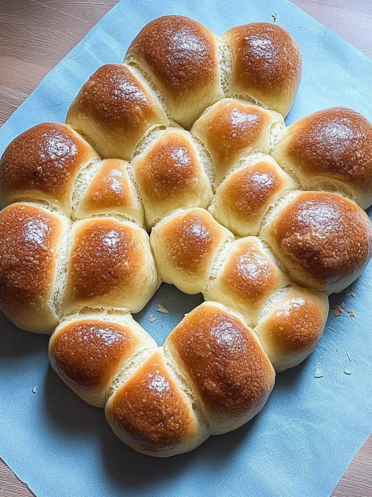 Milchbrötchen-Weihnachtsbaum