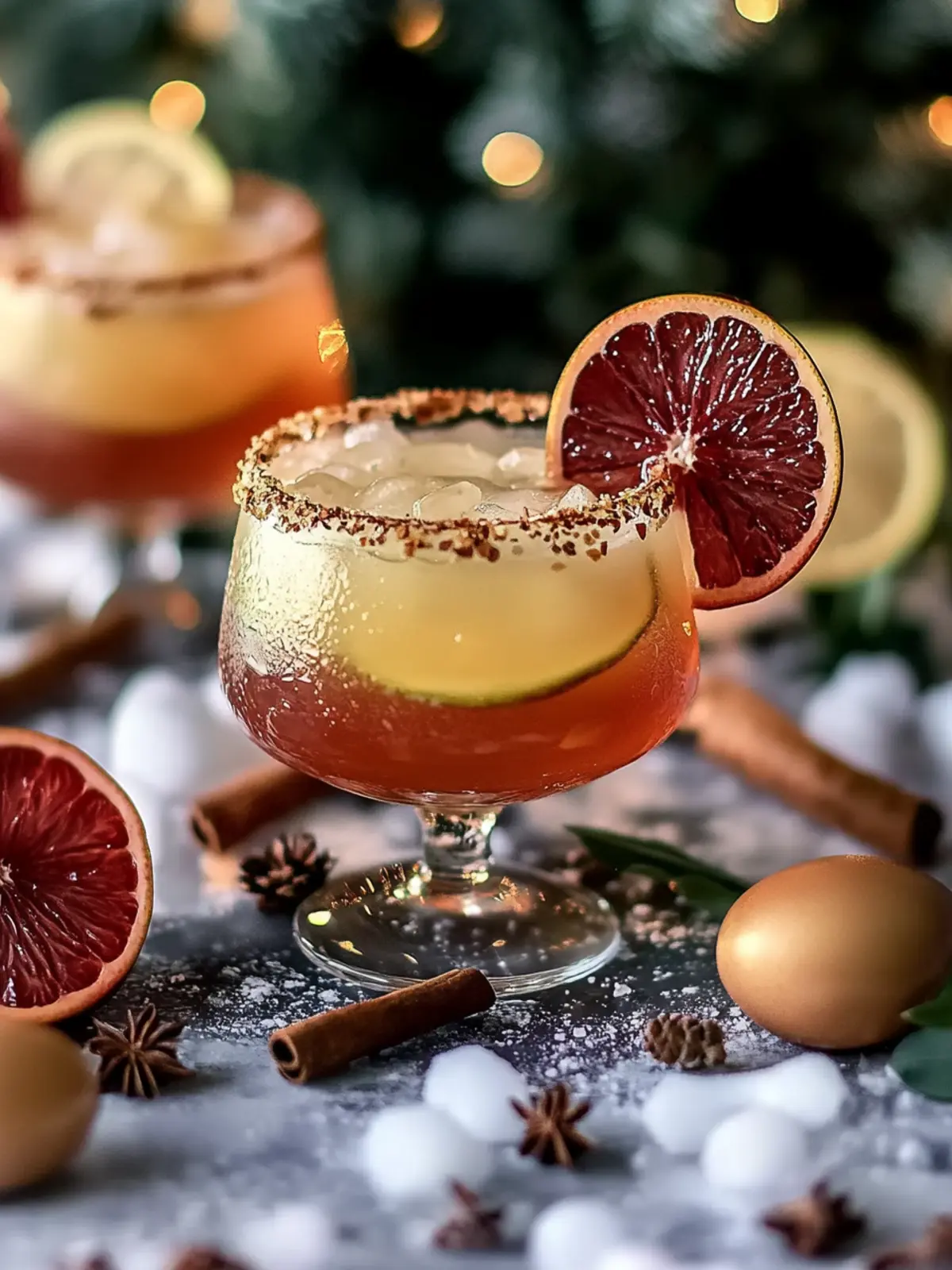 Alkoholfreier Gewürz-Weihnachts-Margarita