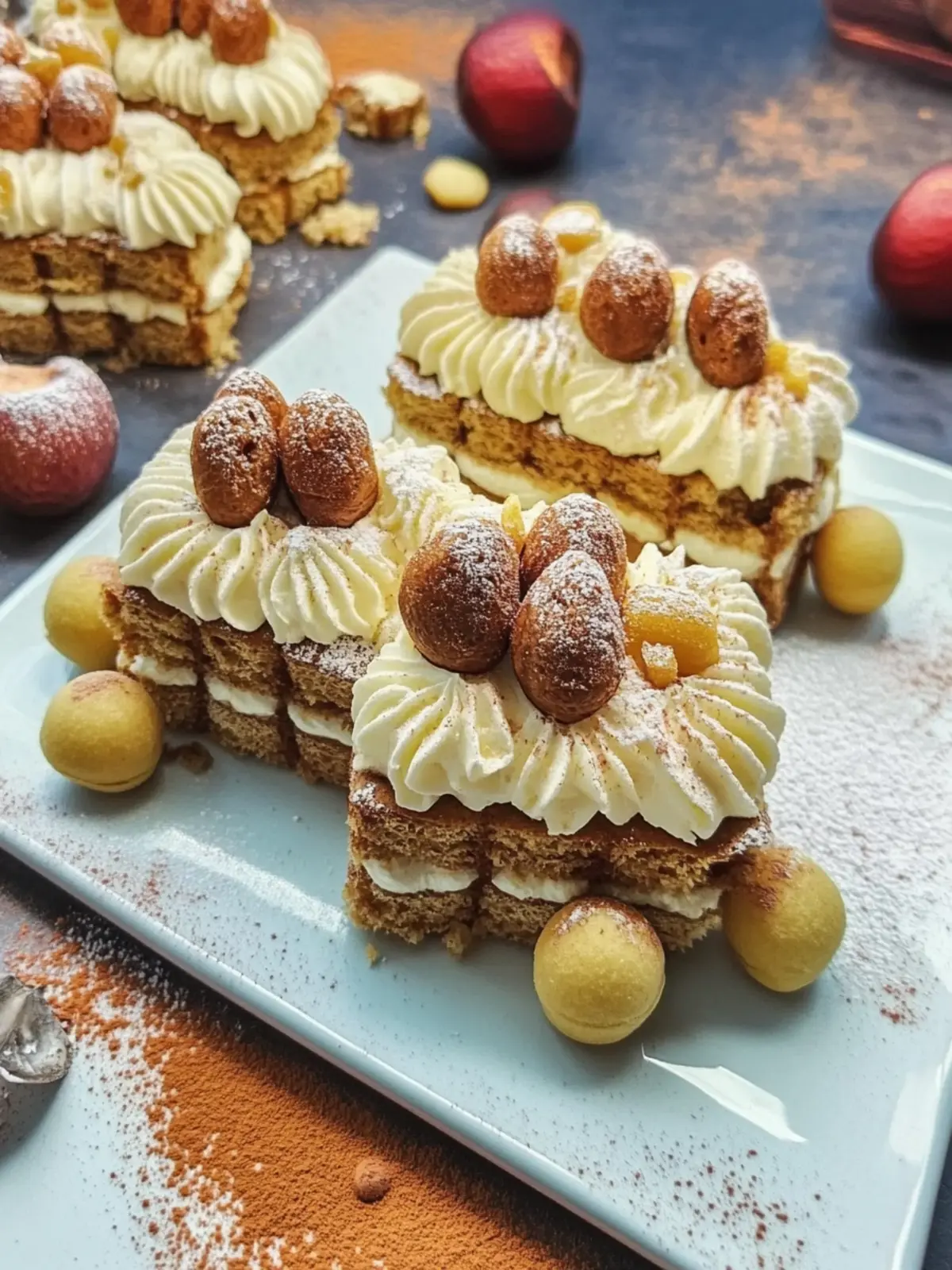 Bratapfel-Tiramisu mit Spekulatius