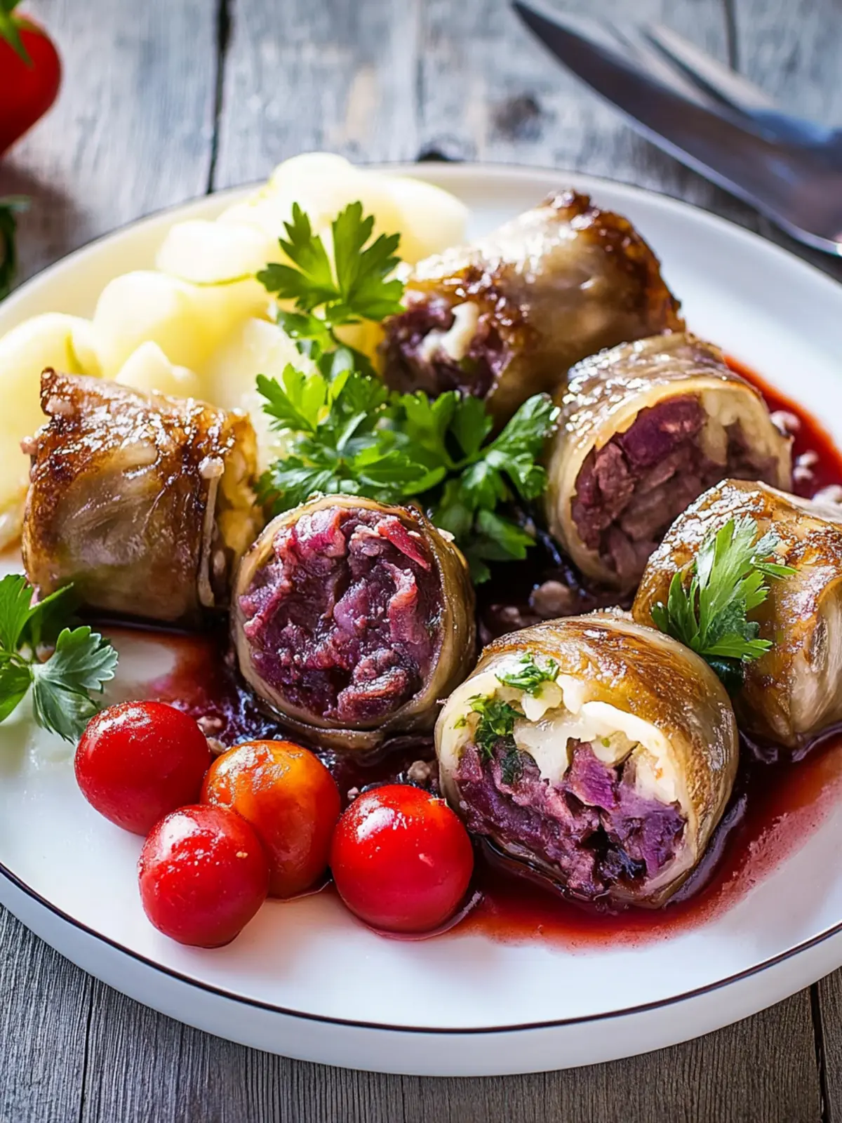 Klassische Rinderrouladen