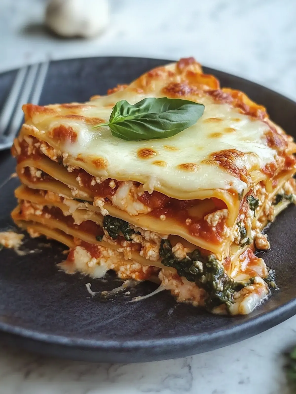 Hochproteinvegetarische Lasagne