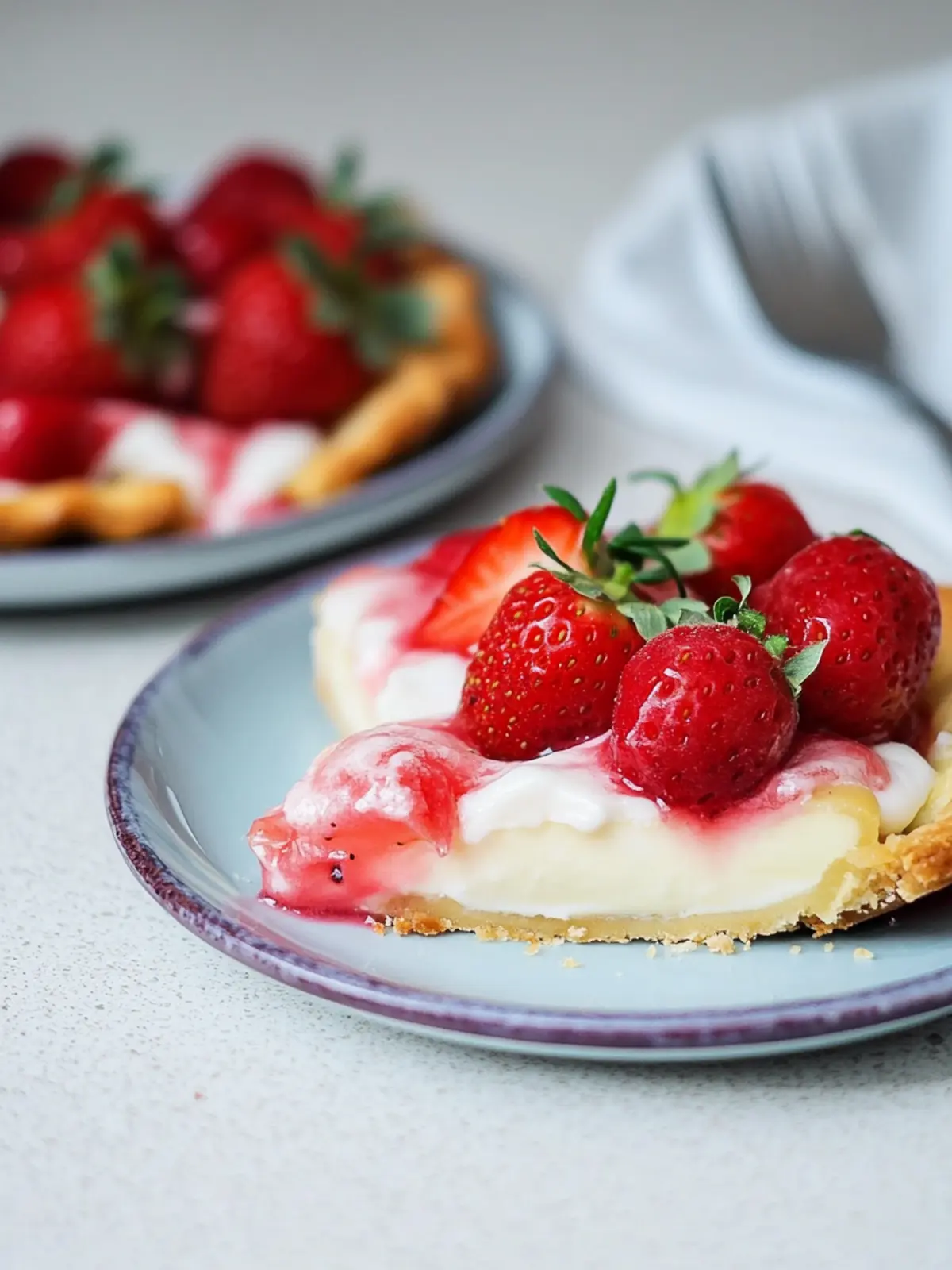 Einfache Erdbeer-Creme-Käse-Dänisch