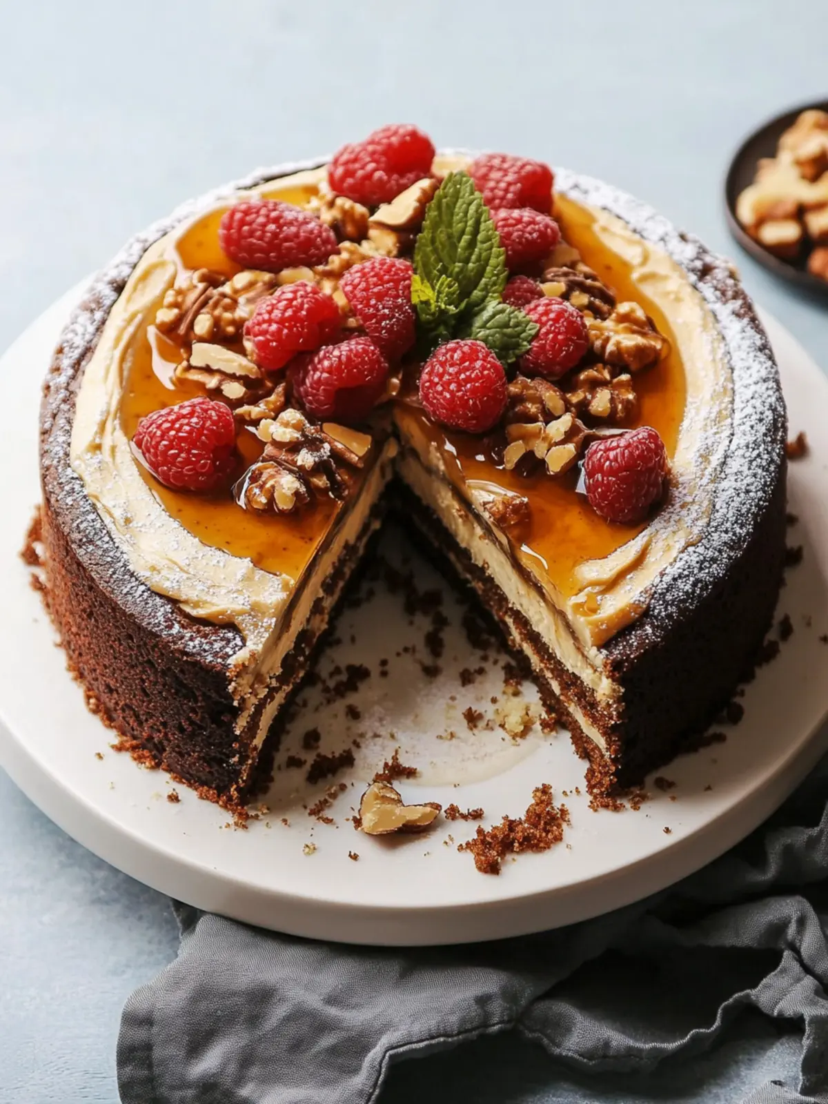 Erdnussbutter Keksteig Kuchen