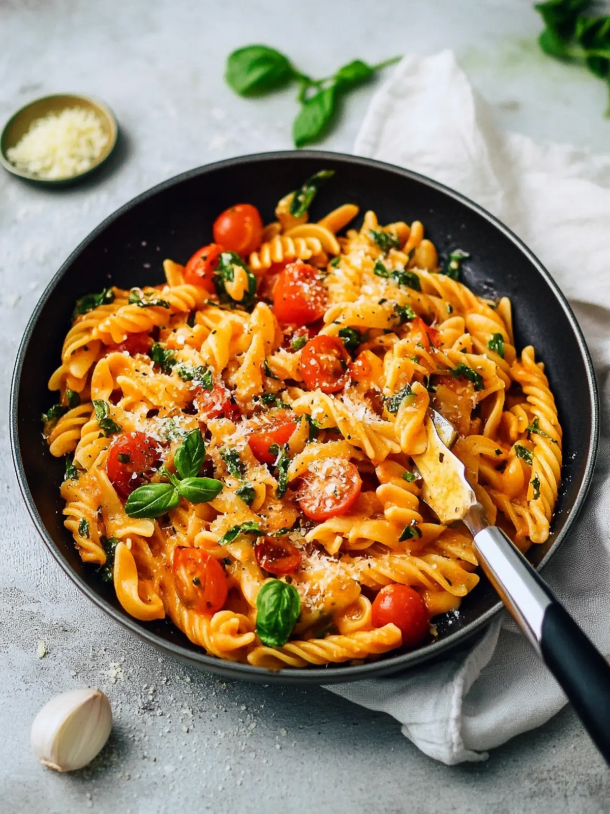 Ein-Topf-Pasta Rezept (vegan)