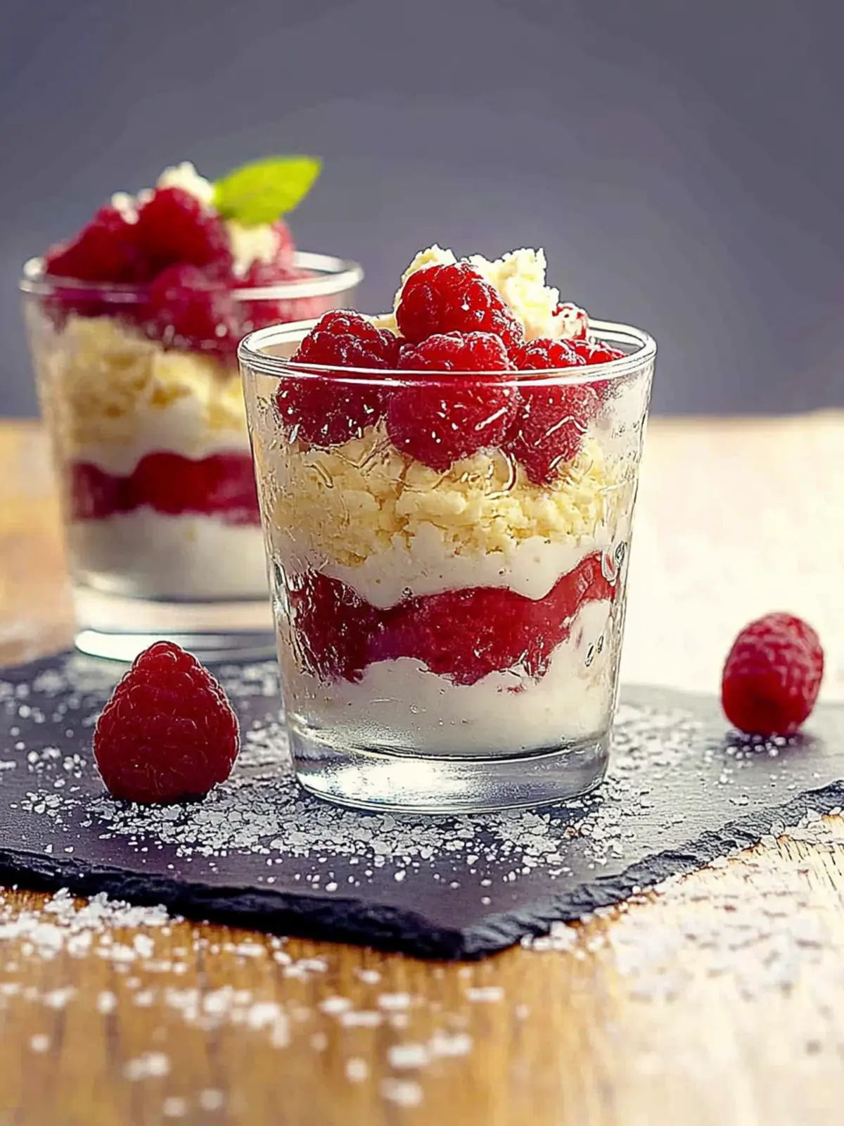 Himbeer Raffaello Dessert mit nur 5 Zutaten