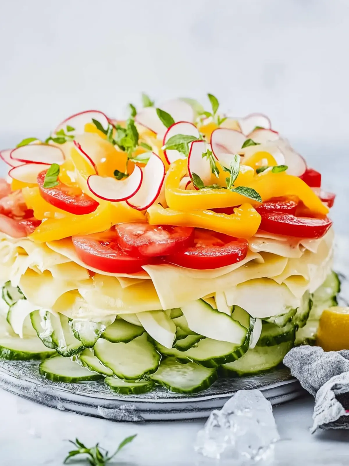 Salattorte. Und deine Gäste werden Augen machen