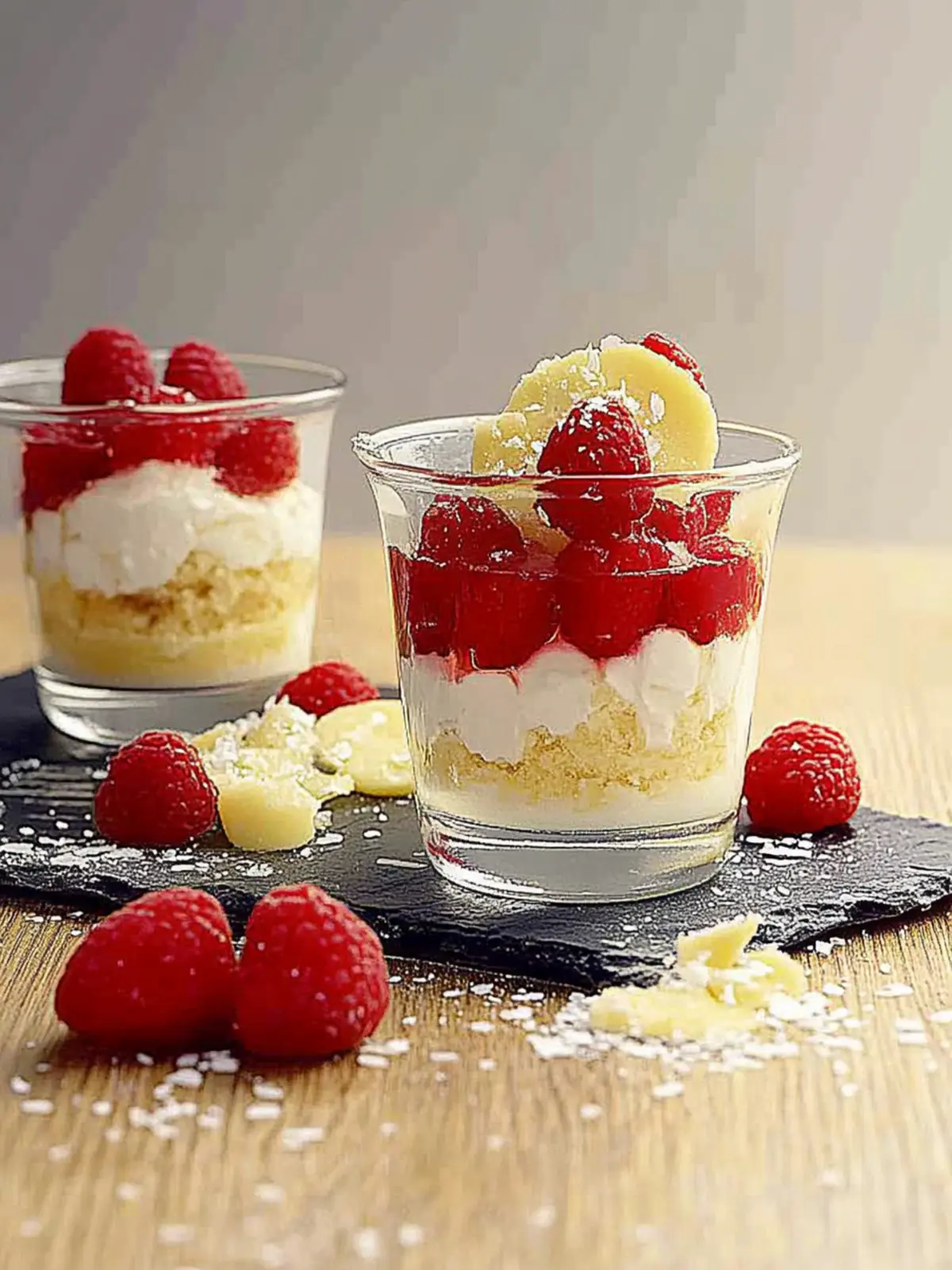 Himbeer Raffaello Dessert mit nur 5 Zutaten