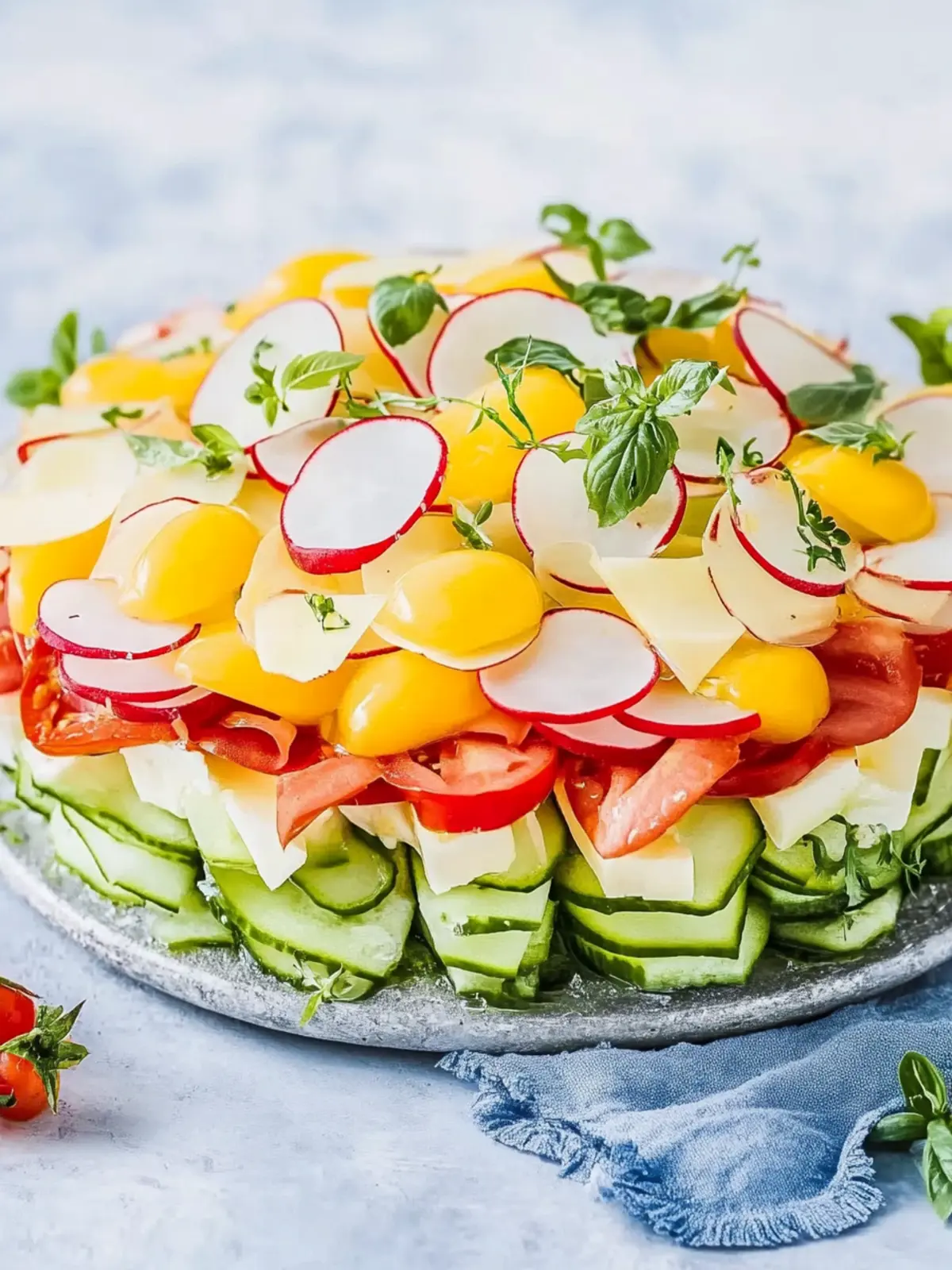 Salattorte. Und deine Gäste werden Augen machen