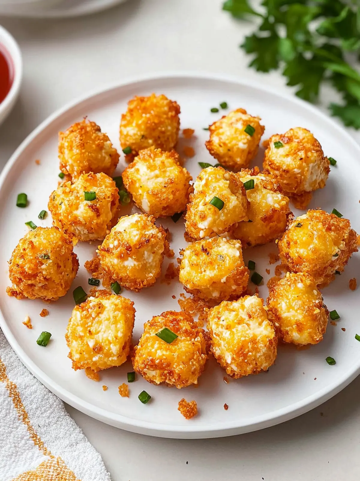 Feta-Bites from the Airfryer: A crispy snack in 10 minutes