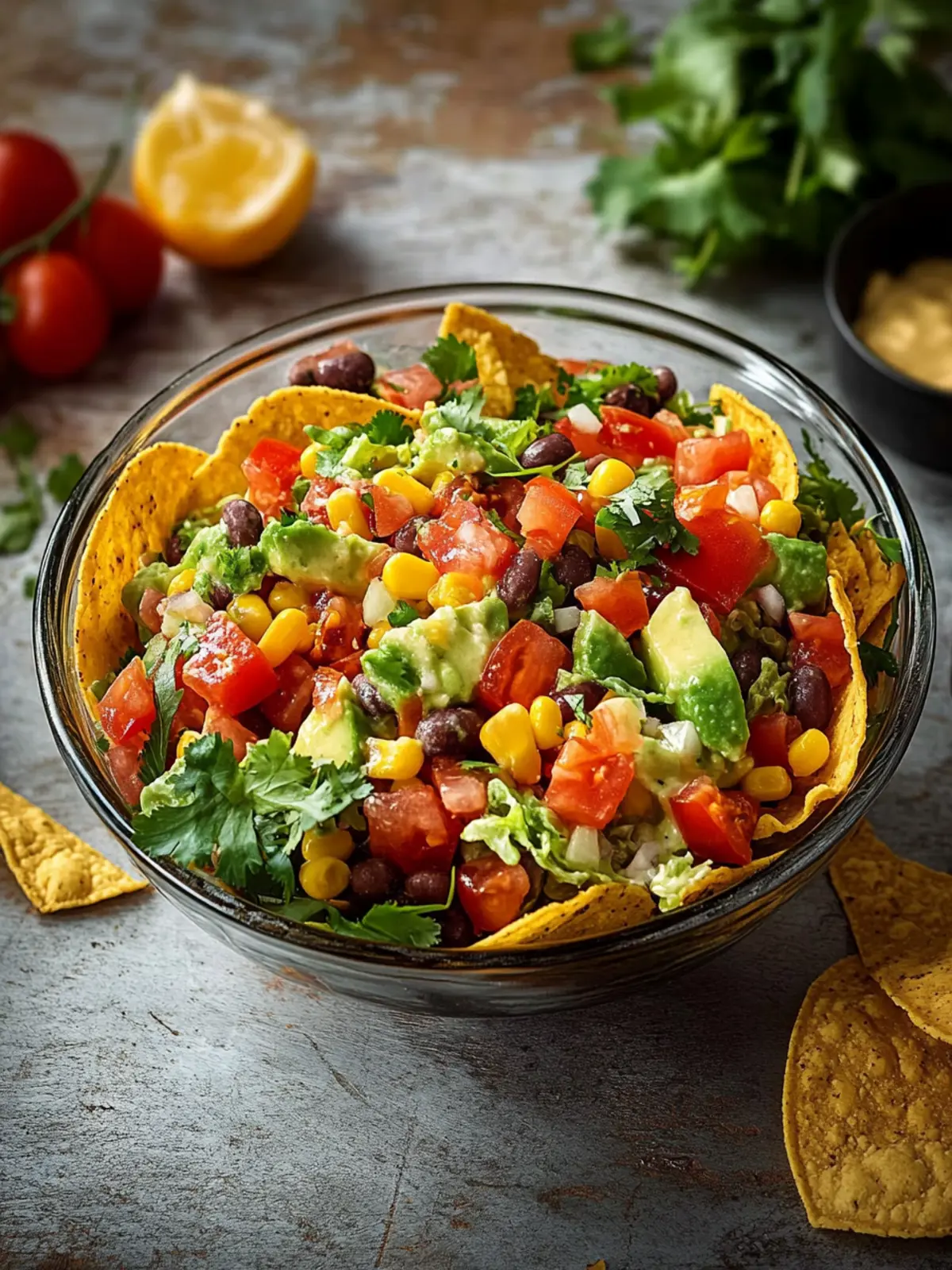 Taco-Salat – Mexikanischer Schichtsalat