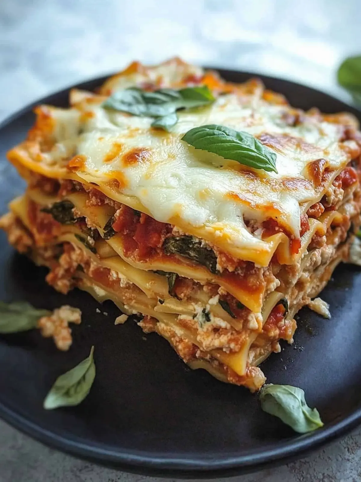 Hochproteinvegetarische Lasagne