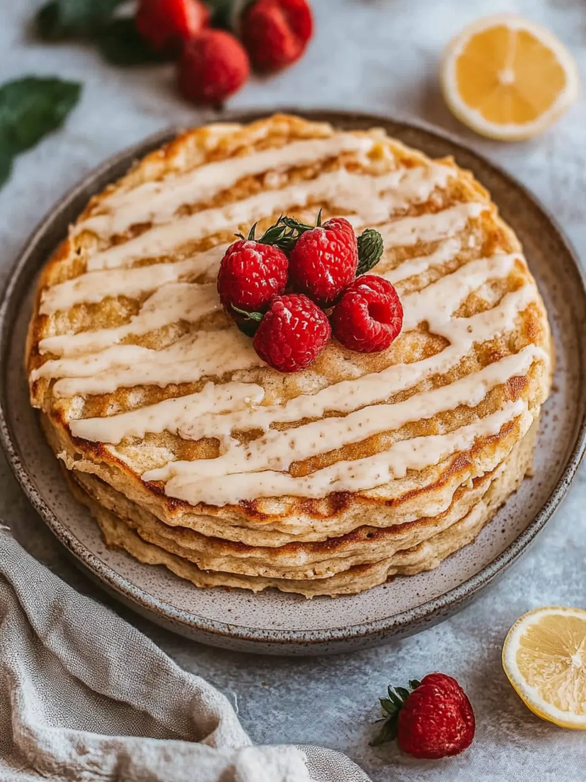 Vegane Zimtschnecken-Pfannkuchen