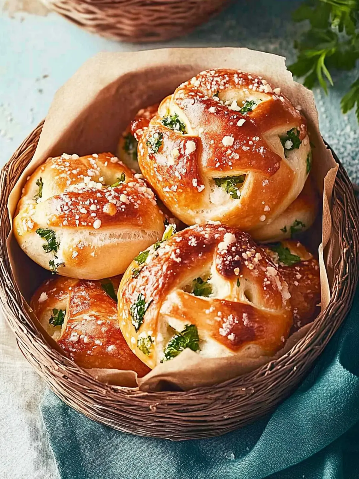 Herzhafte Hefeknoten mit Fenchelbutter