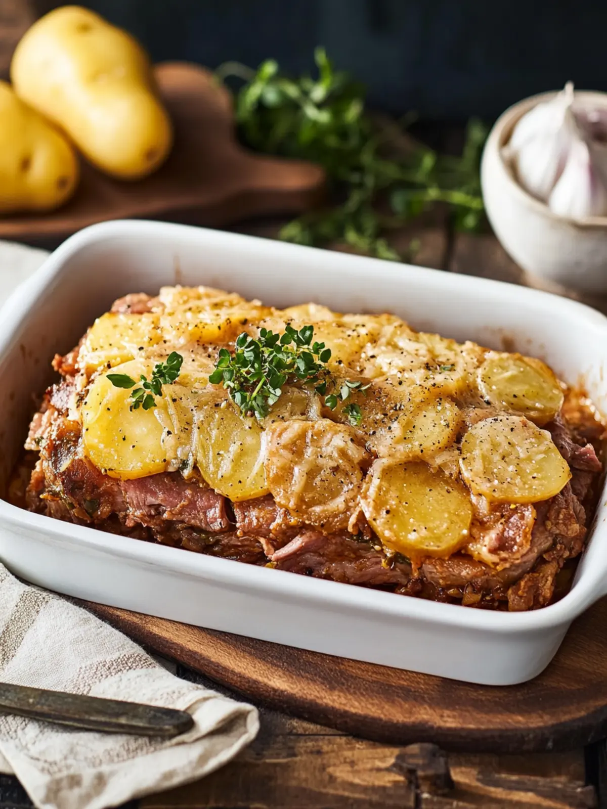 Omas Kartoffelauflauf mit Hackfleisch