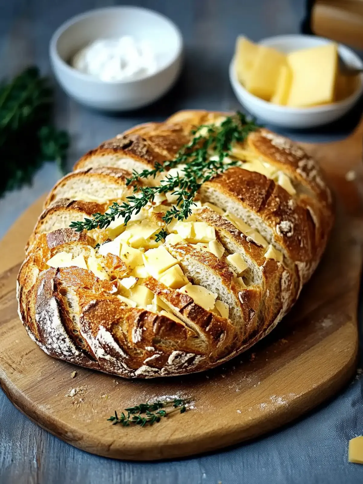 Zupfbrot mit Käse und Knoblauchbutter ist ideal zum Teilen und so lecker