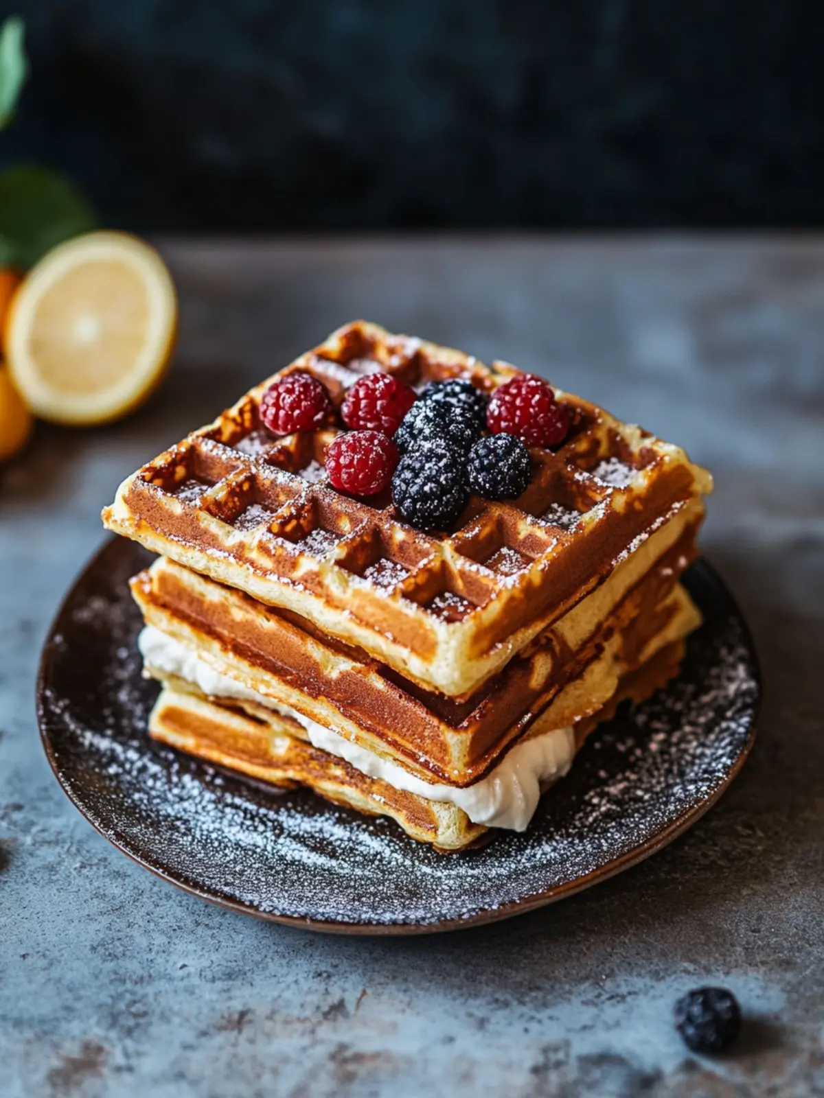 Belgische Waffeln Knoppers Stil