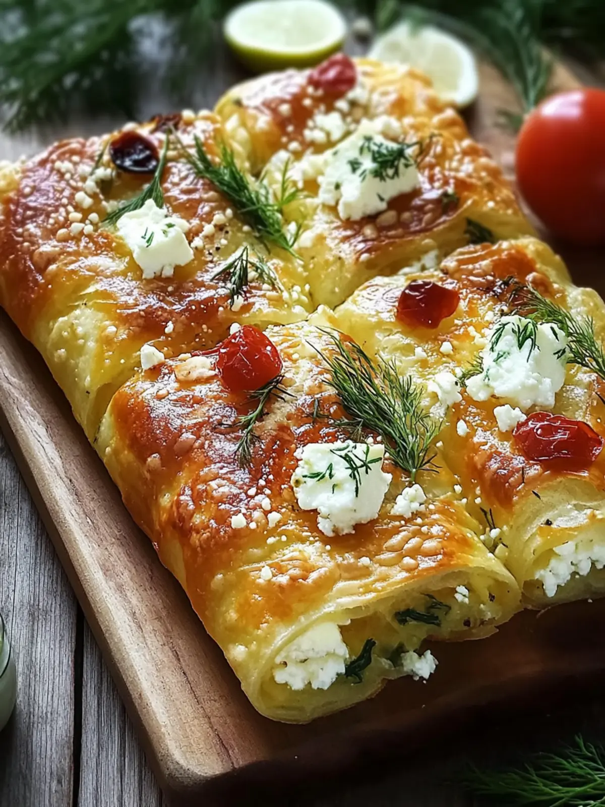 Knusprige Feta Röllchen Ofen