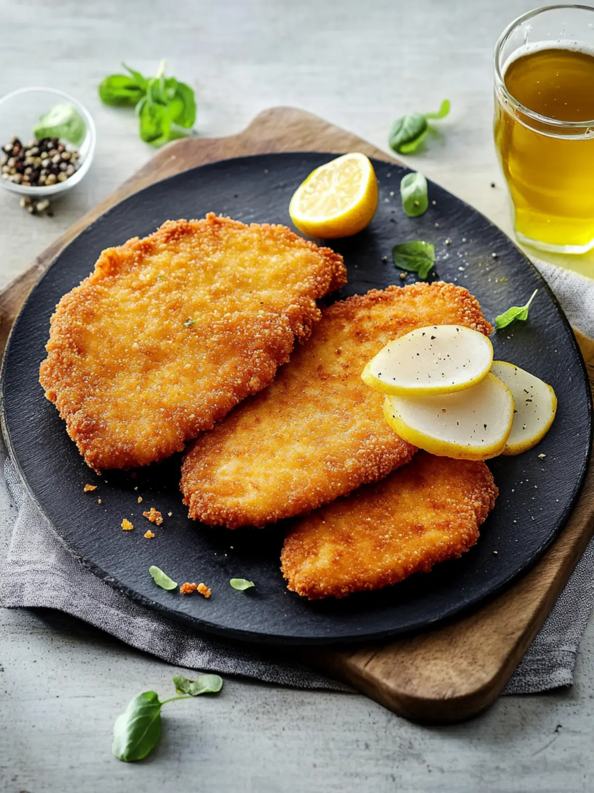 Schnitzel aus Weizen