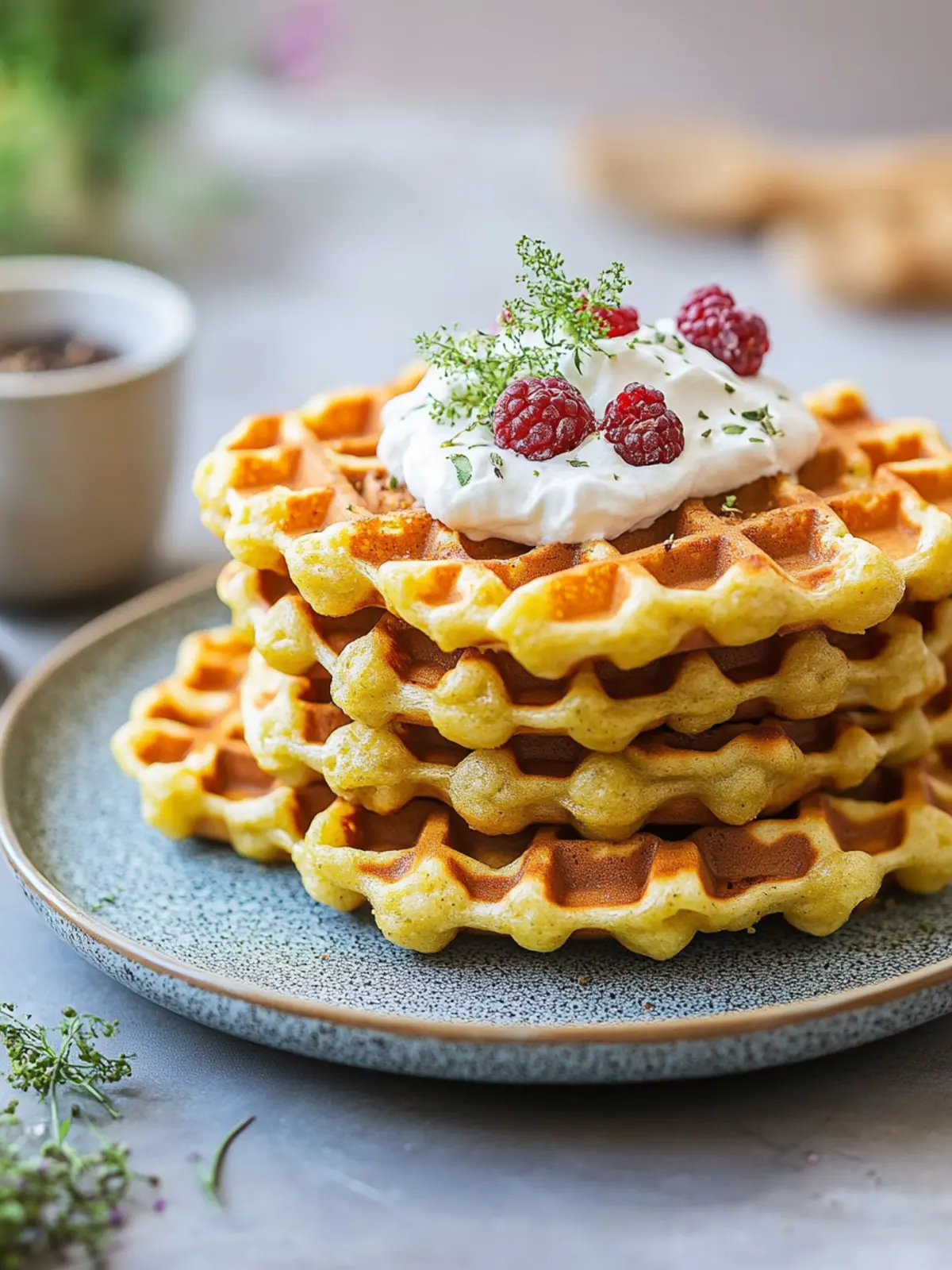 Waffeln mal anders: mit Linsen und Gewürzen