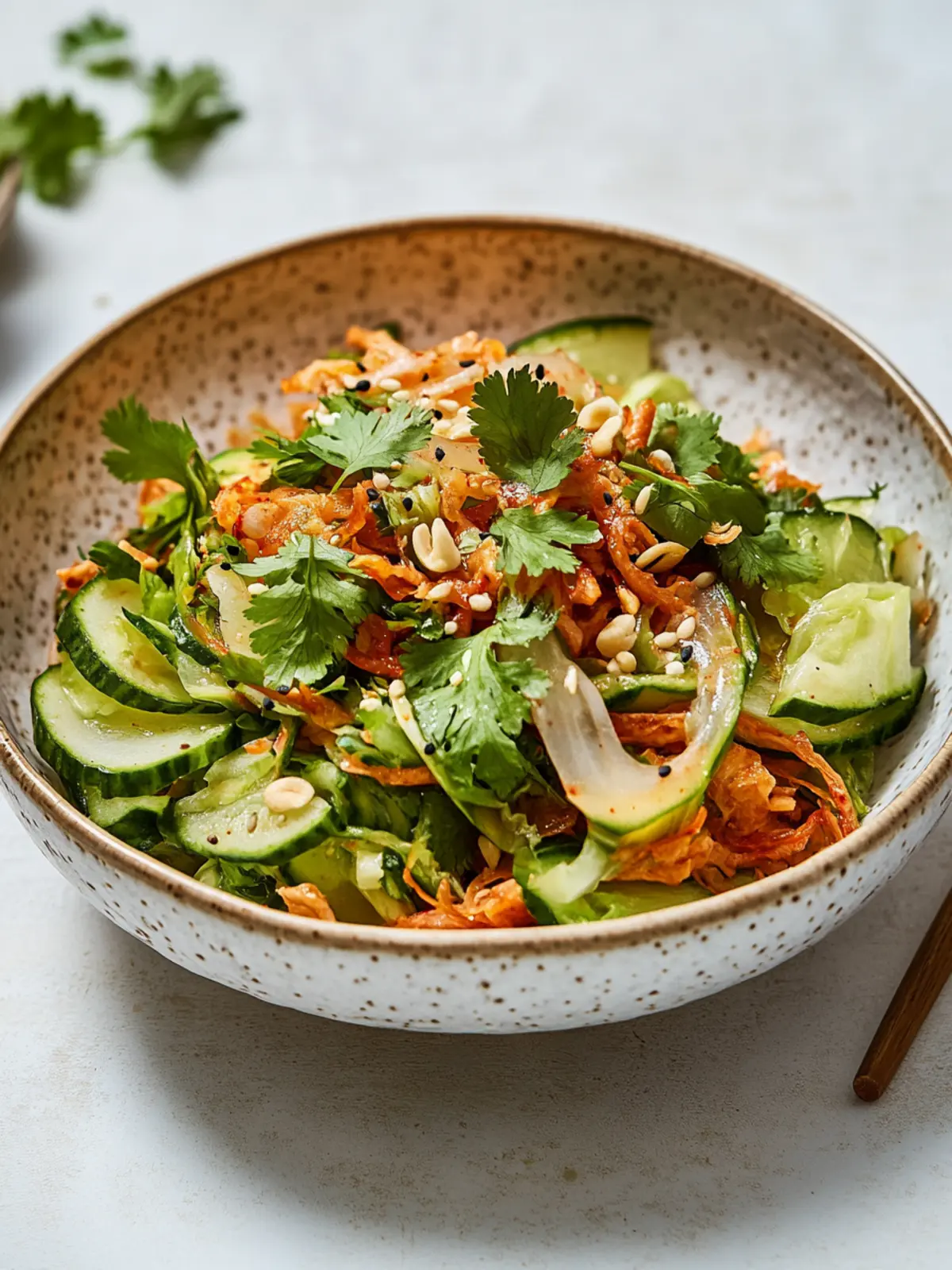 koreanischer knuspriger Reissalat