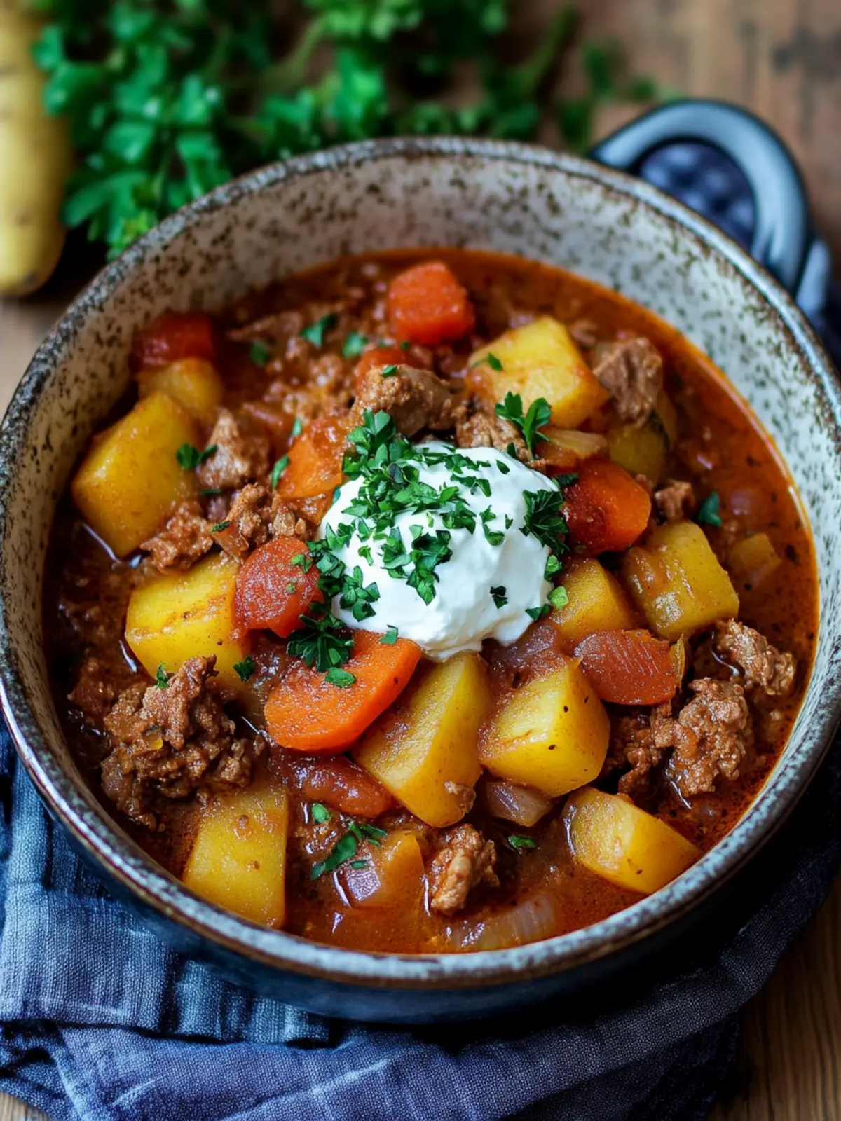 Bauerntopf – my favorite stew recipe with minced meat and potatoes