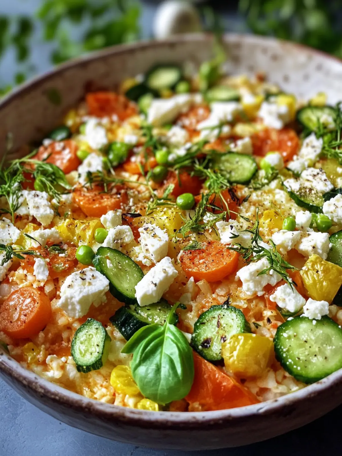 Cremiger Ofenreis mit Feta und Gemüse – Dein Feierabend-Hit