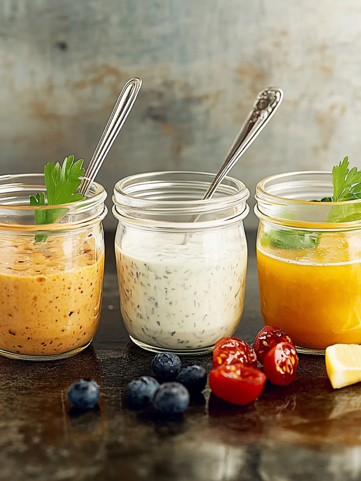 5 einfache Salatdressings mit den passenden Salaten