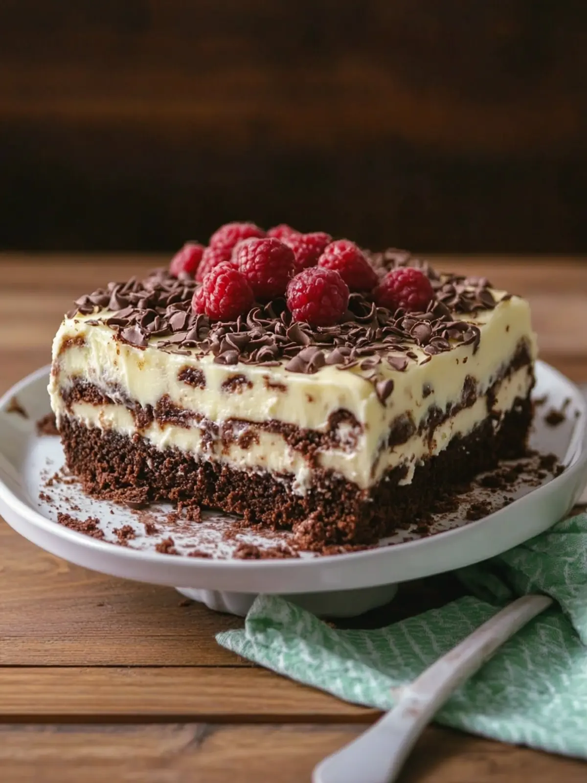 Brownieboden Käsekuchen