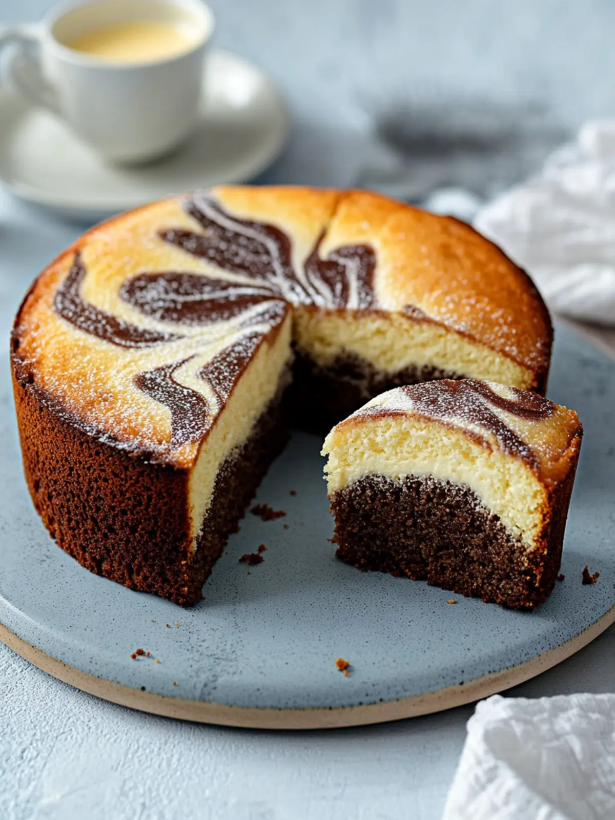Marmorkuchen aus der Kastenform - super saftig und mega lecker - Einfach Malene