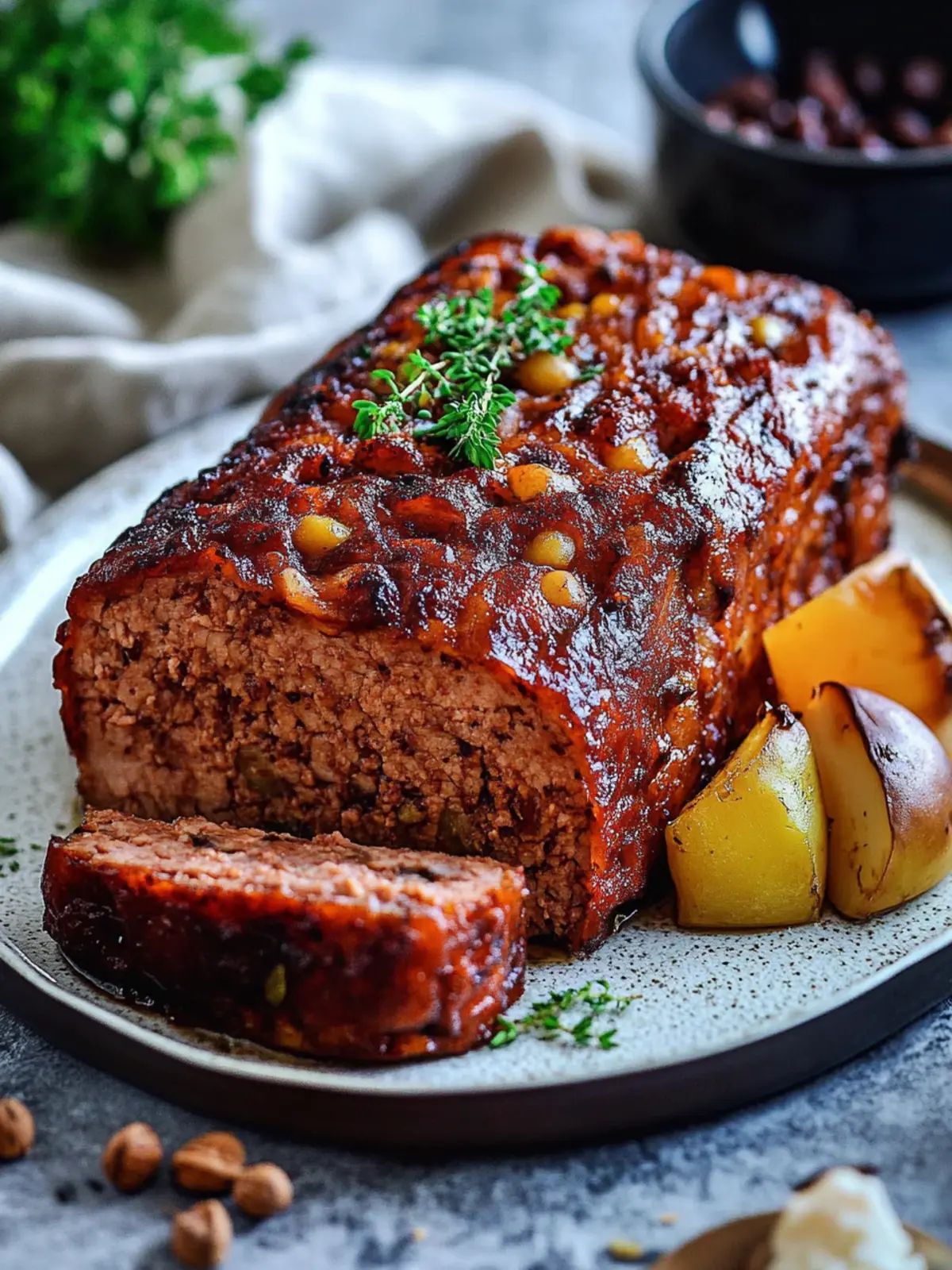 Veganer Braten aus Bohnen